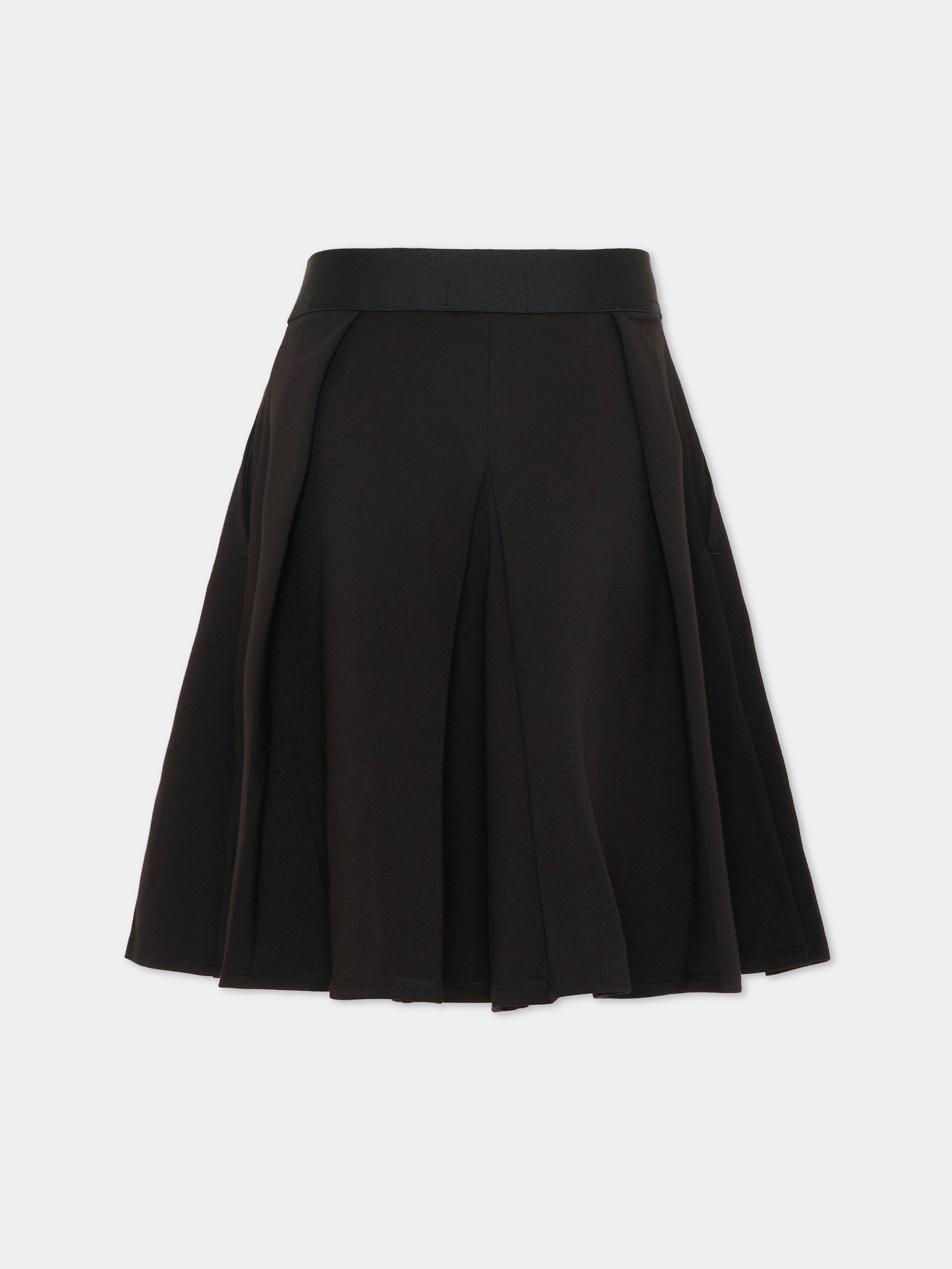 Gonna nera per bambina con logo,Calvin Klein Kids,IG0IG03059 BEH