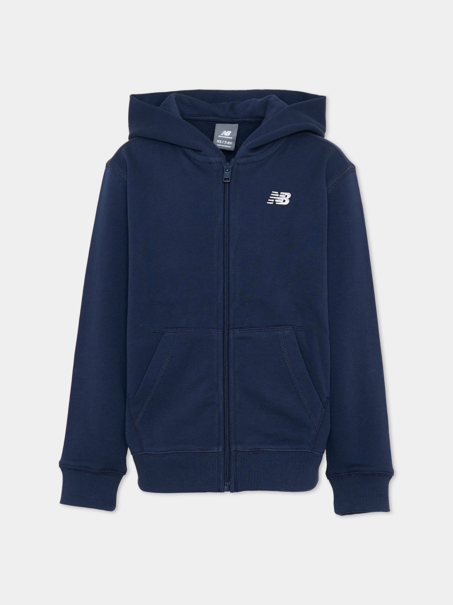 Felpa blu per bambini con logo,New Balance,LAKB0057 NNY