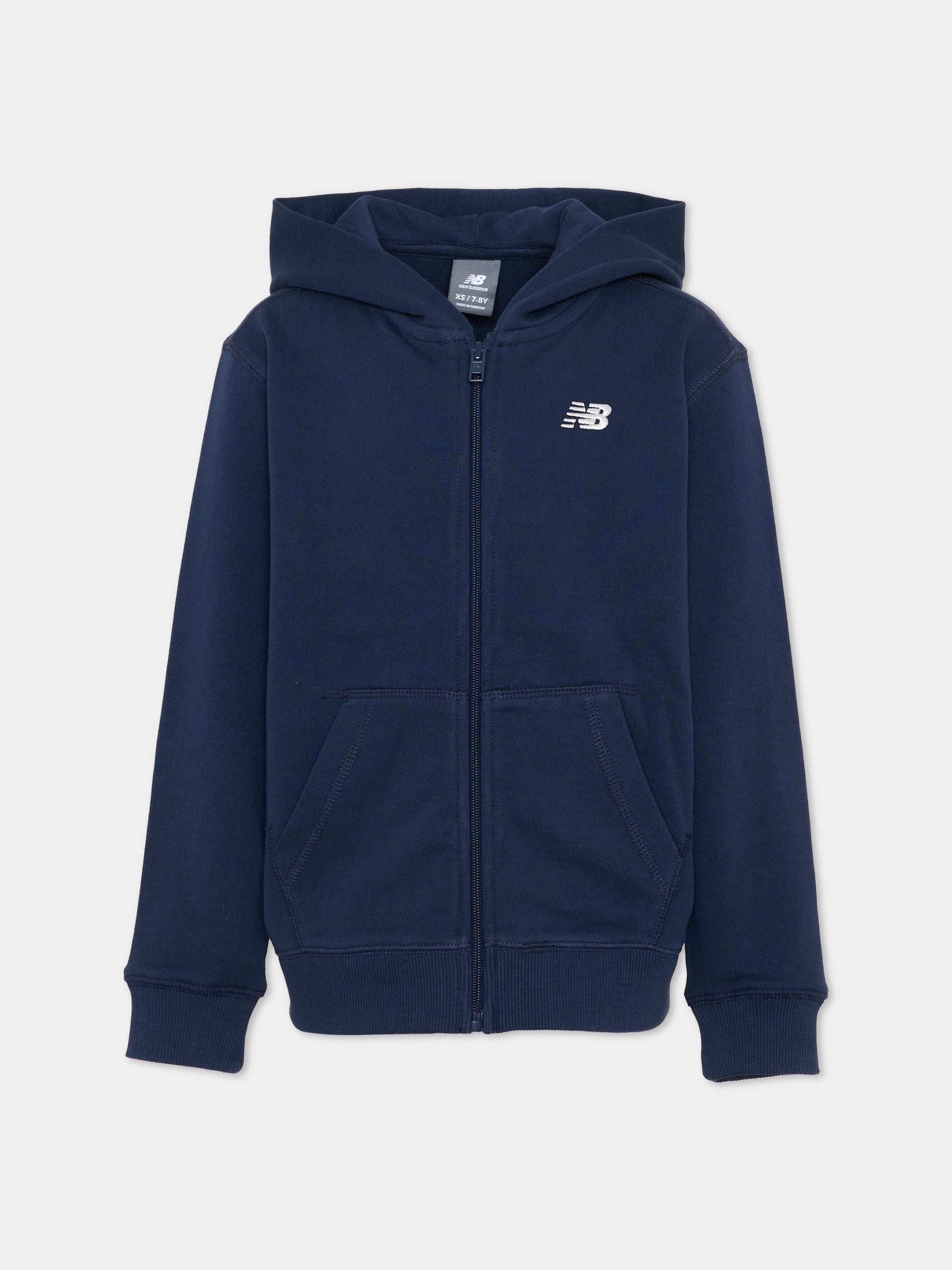 Felpa blu per bambini con logo,New Balance,LAKB0057 NNY