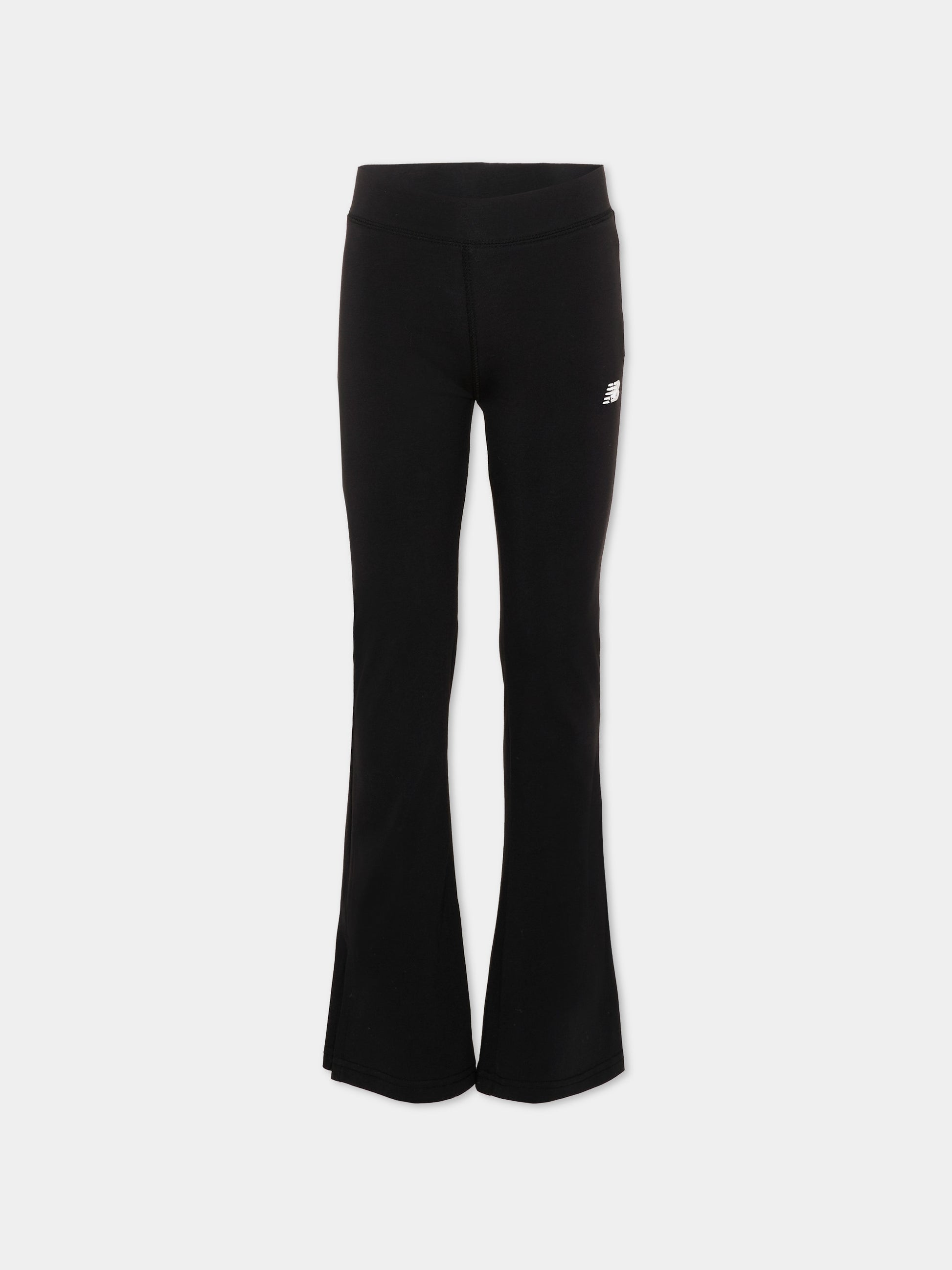 Leggings nero per bambina con logo,New Balance,LAKG0007 BK