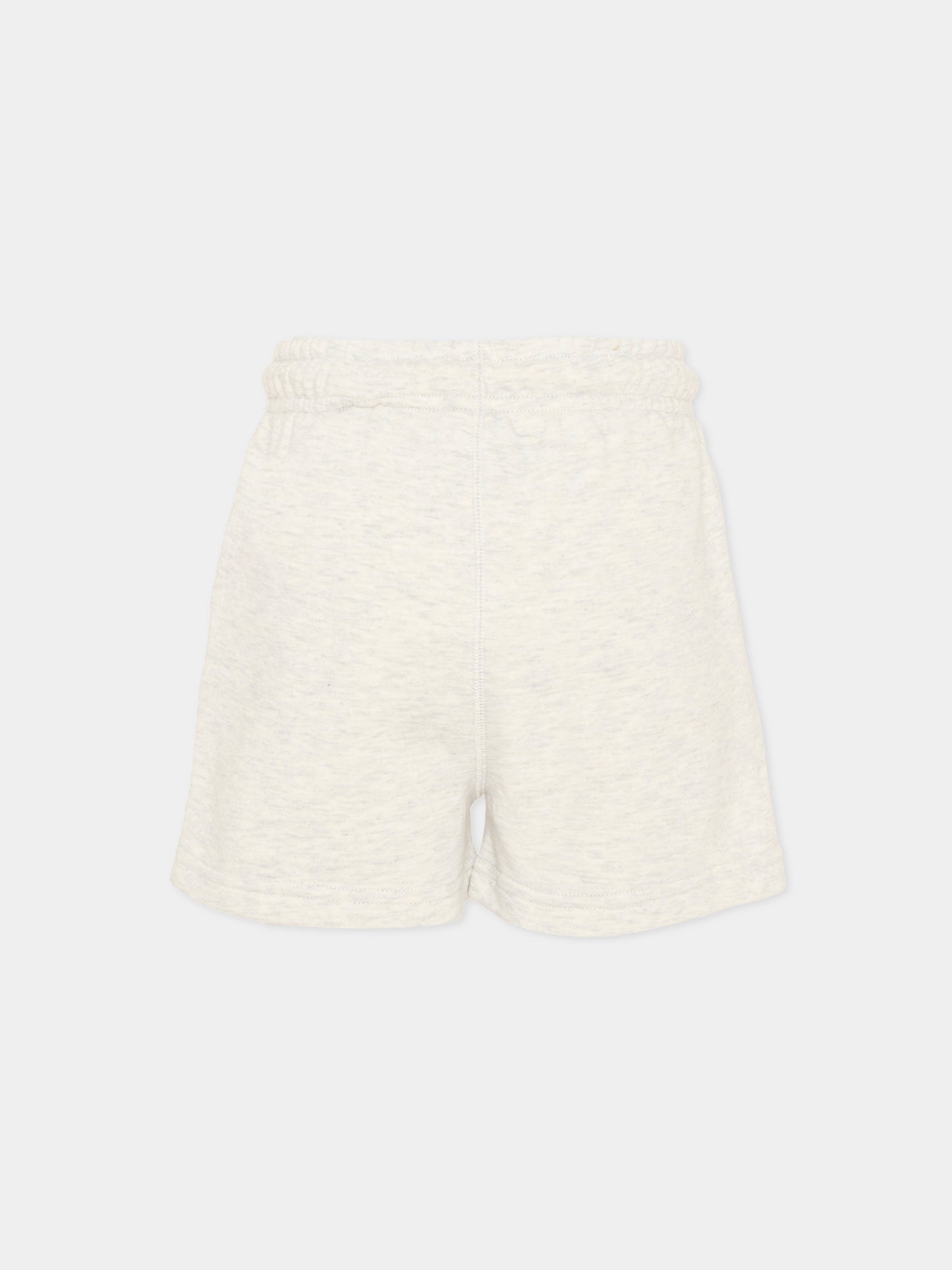 Shorts sportivi grigi per bambina con logo,New Balance,YB61I82X AHH