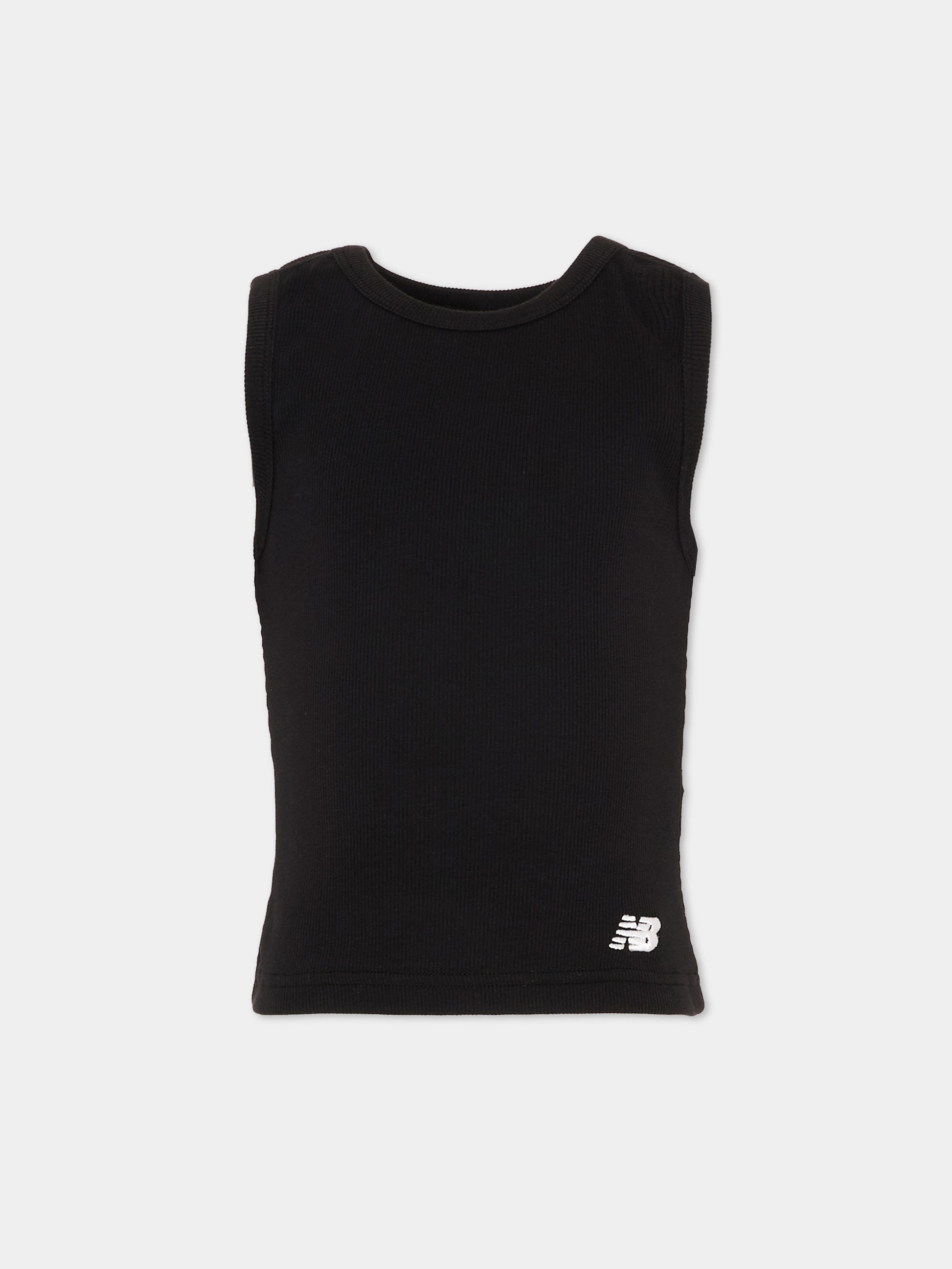 Canotta nera per bambini con logo,New Balance,YT61L5FG BK