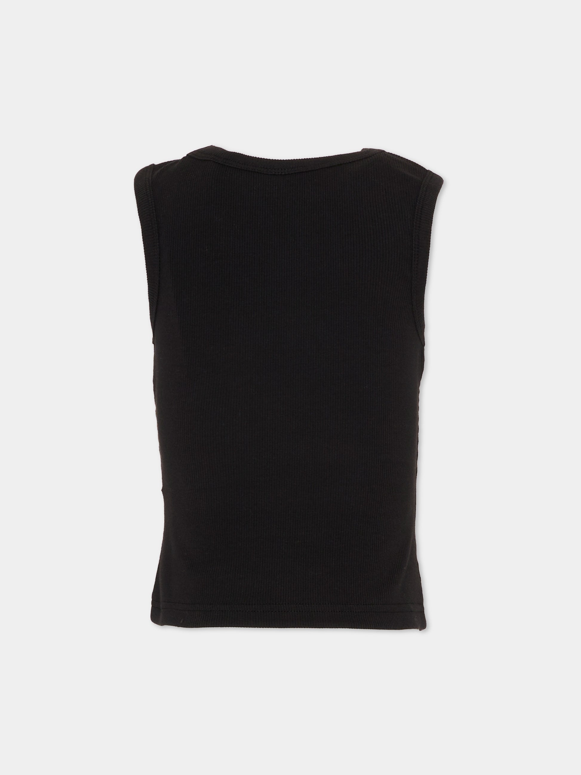 Canotta nera per bambini con logo,New Balance,YT61L5FG BK