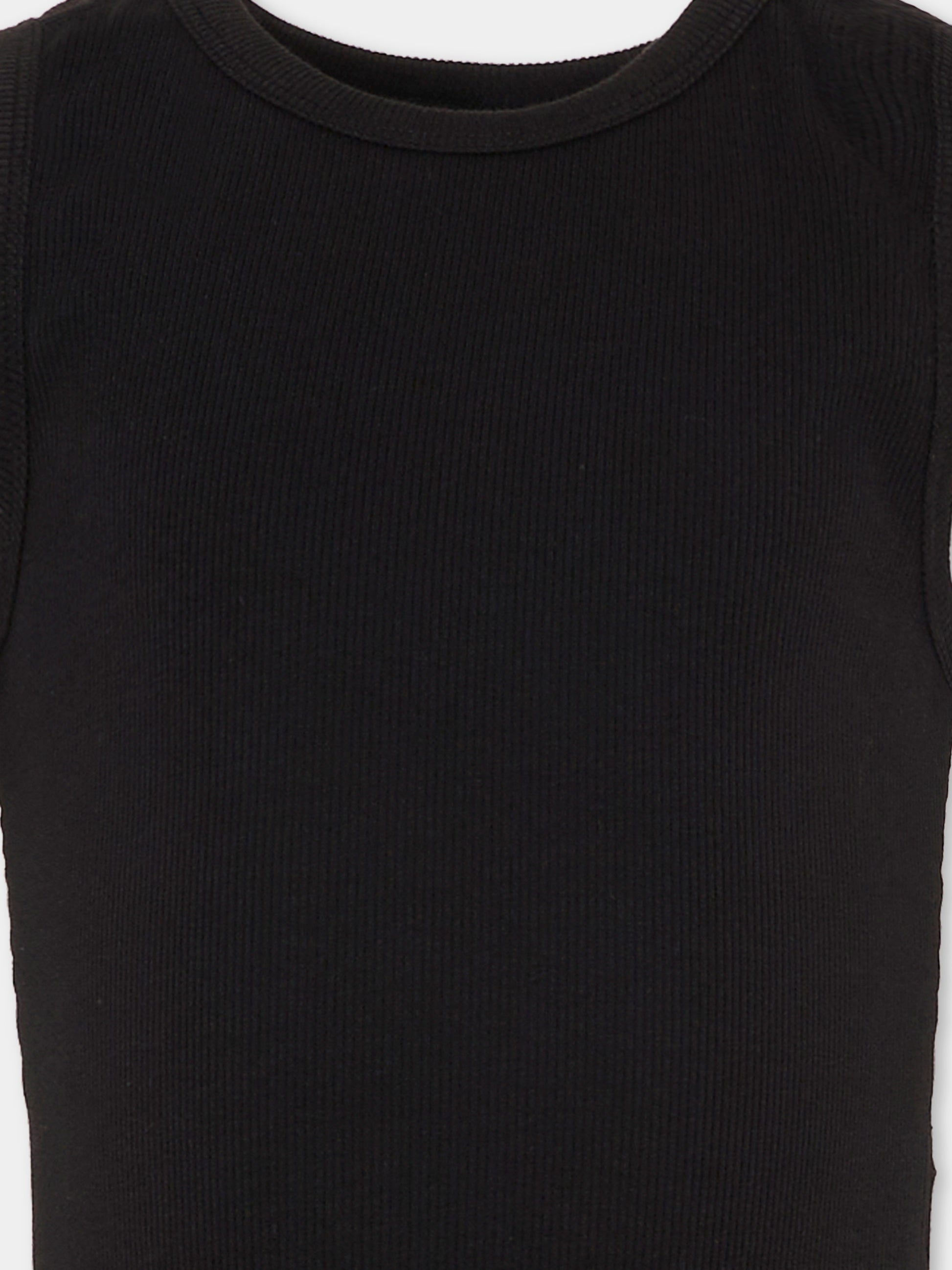 Canotta nera per bambini con logo,New Balance,YT61L5FG BK