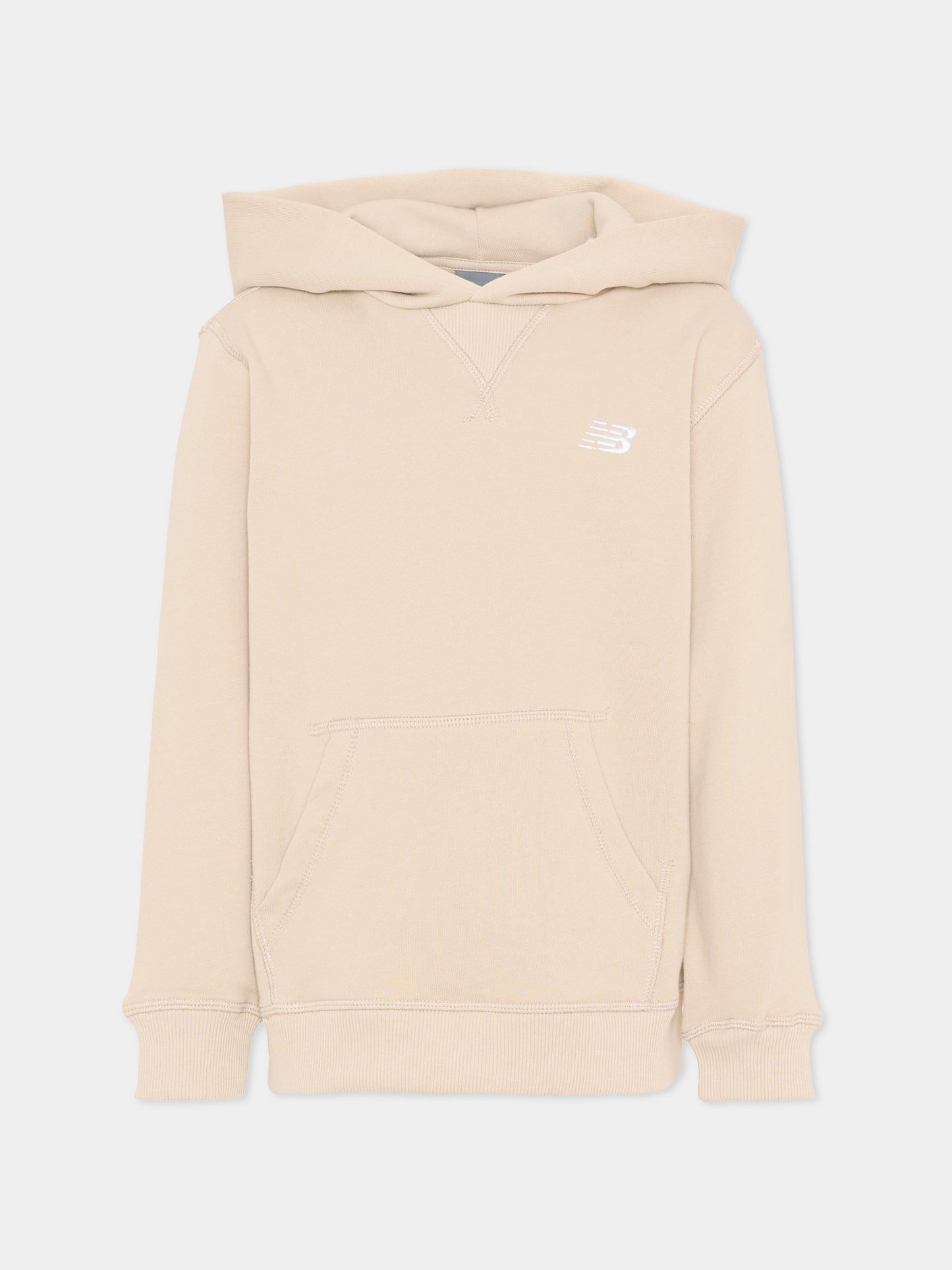 Felpa beige per bambini con logo,New Balance,YT61T03A TWF