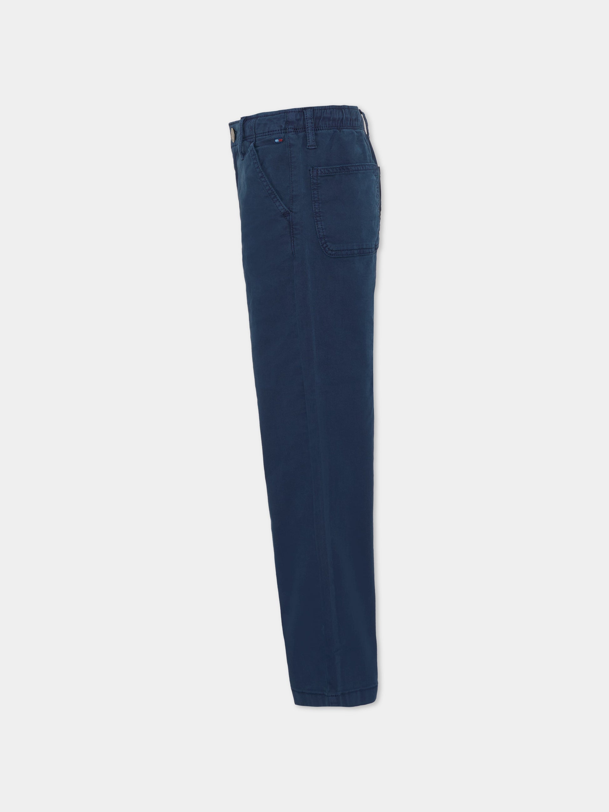 Pantalone blu per bambino con bandierina,Tommy Hilfiger Junior,KB0KB10048 C1G