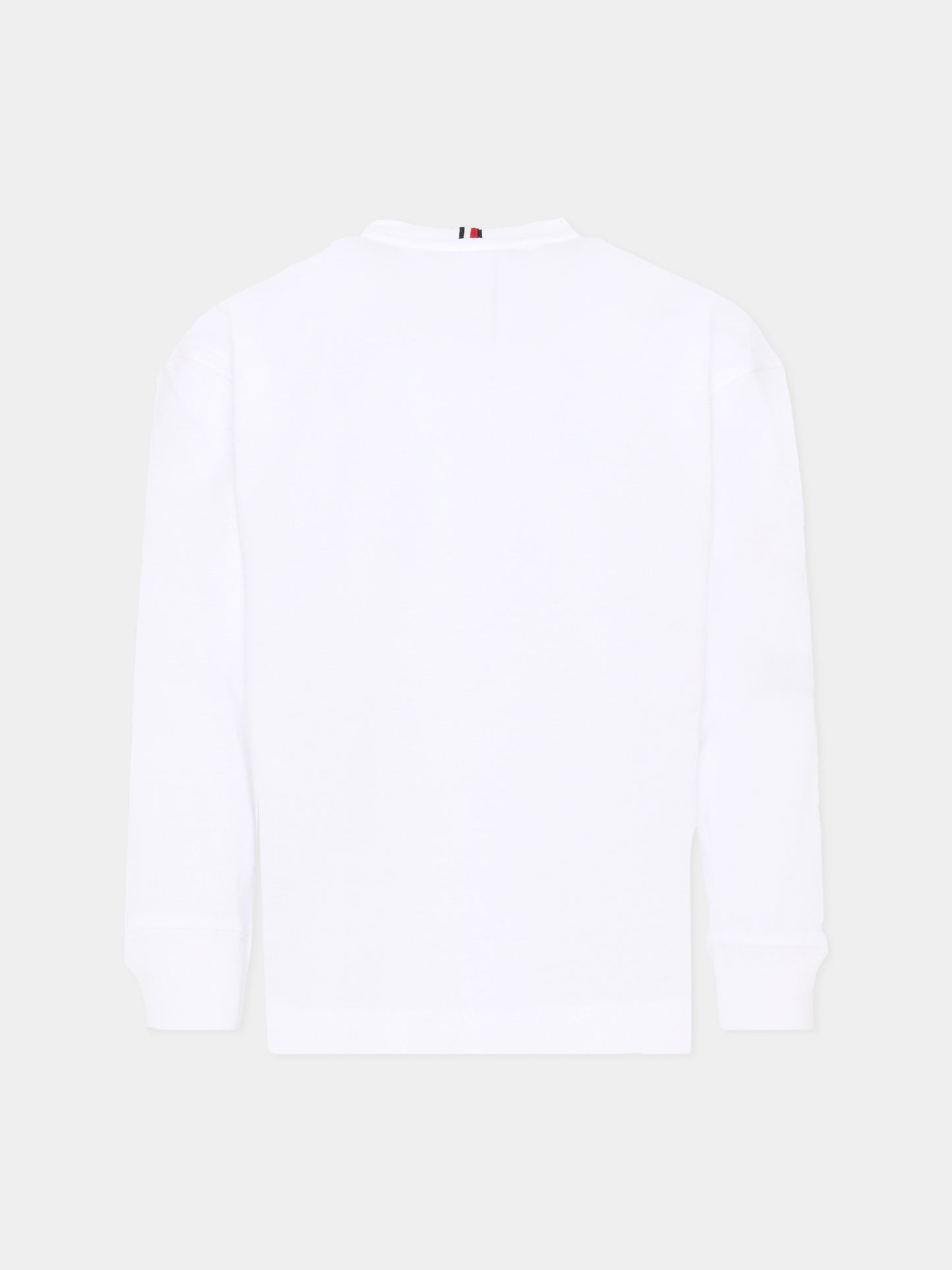 T-shirt bianca per bambini con logo,Tommy Hilfiger Junior,KB0KB10052 YBR