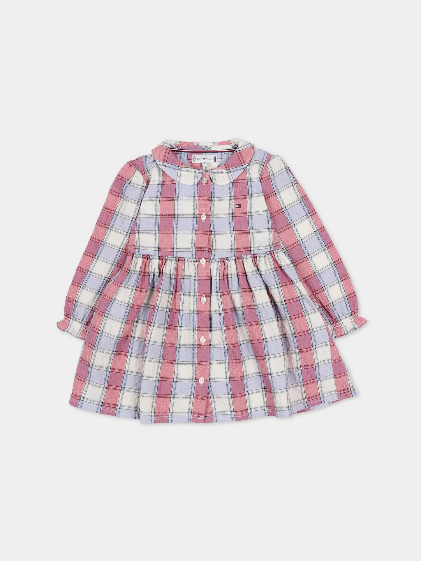 Vestito multicolor a quadri per neonata,Tommy Hilfiger Junior,KN0KN02153 0LY