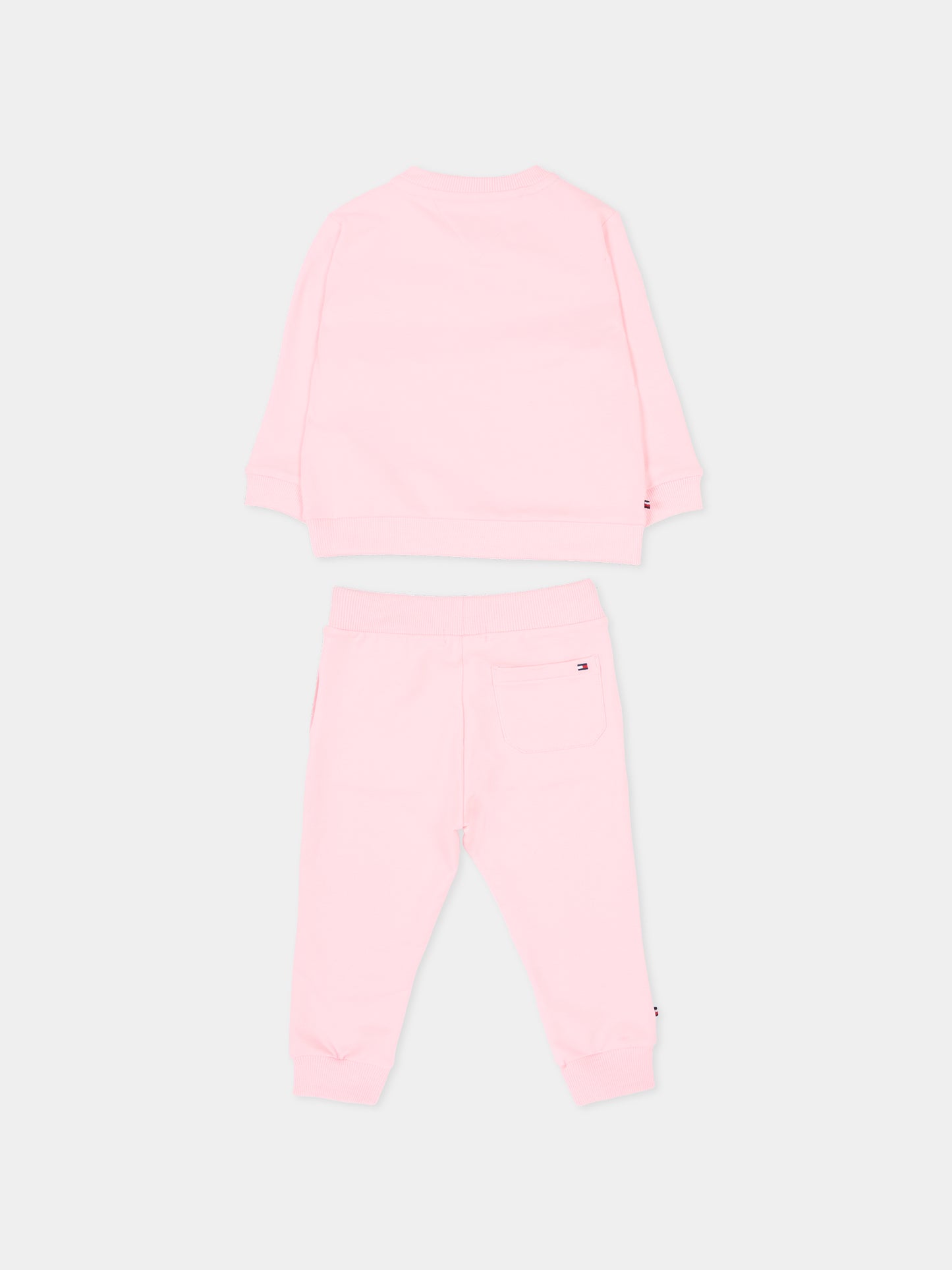 Completo sportivo rosa per neonata con logo,Tommy Hilfiger Junior,KN0KN02162 TG7