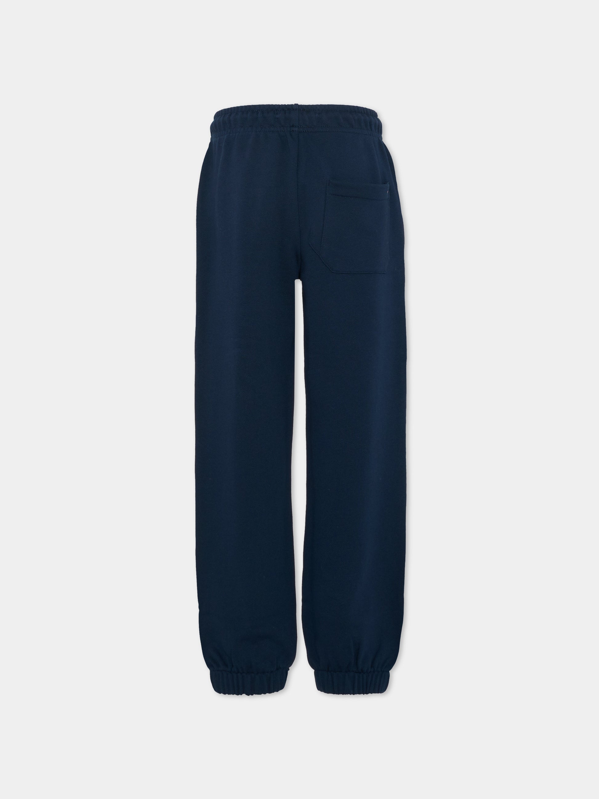 Pantaloni blu sportivi per bambino con logo,Tommy Hilfiger Junior,KS0KS00715 C1G