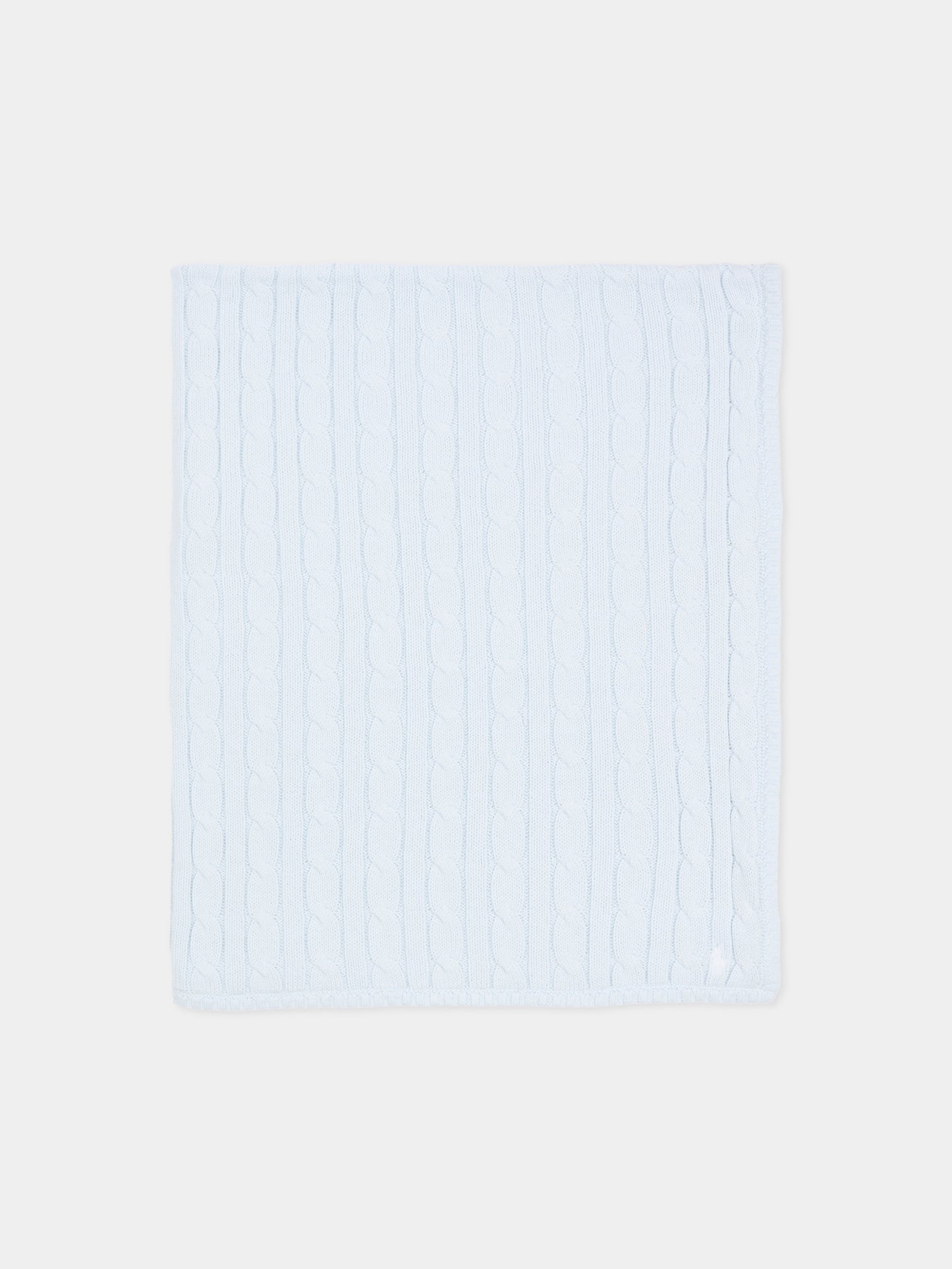 Coperta celeste per neonato con cavallino,Ralph Lauren Kids,966893002
