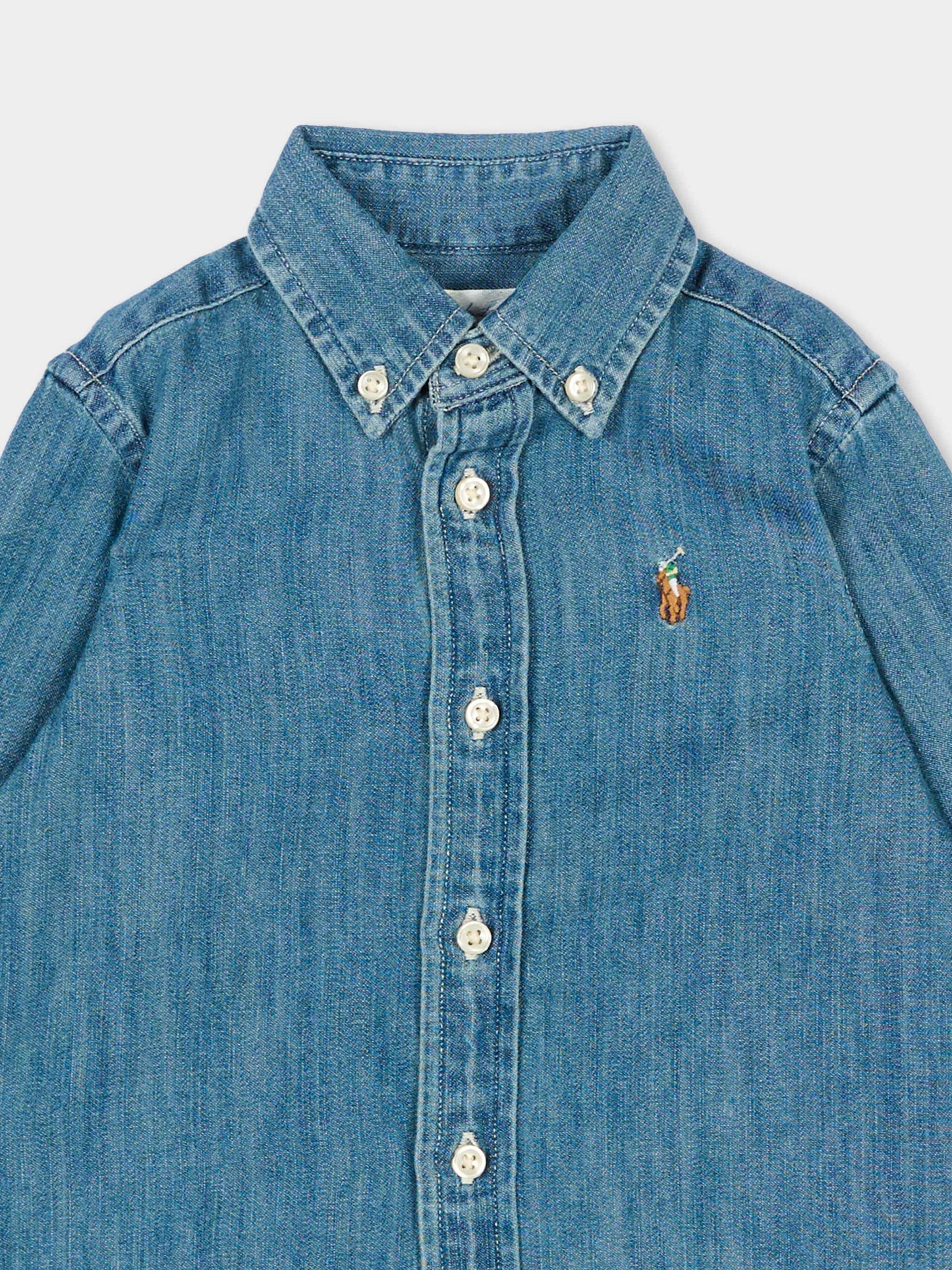 Camicia denim per neonato con Polo Pony,Ralph Lauren Kids,713843001