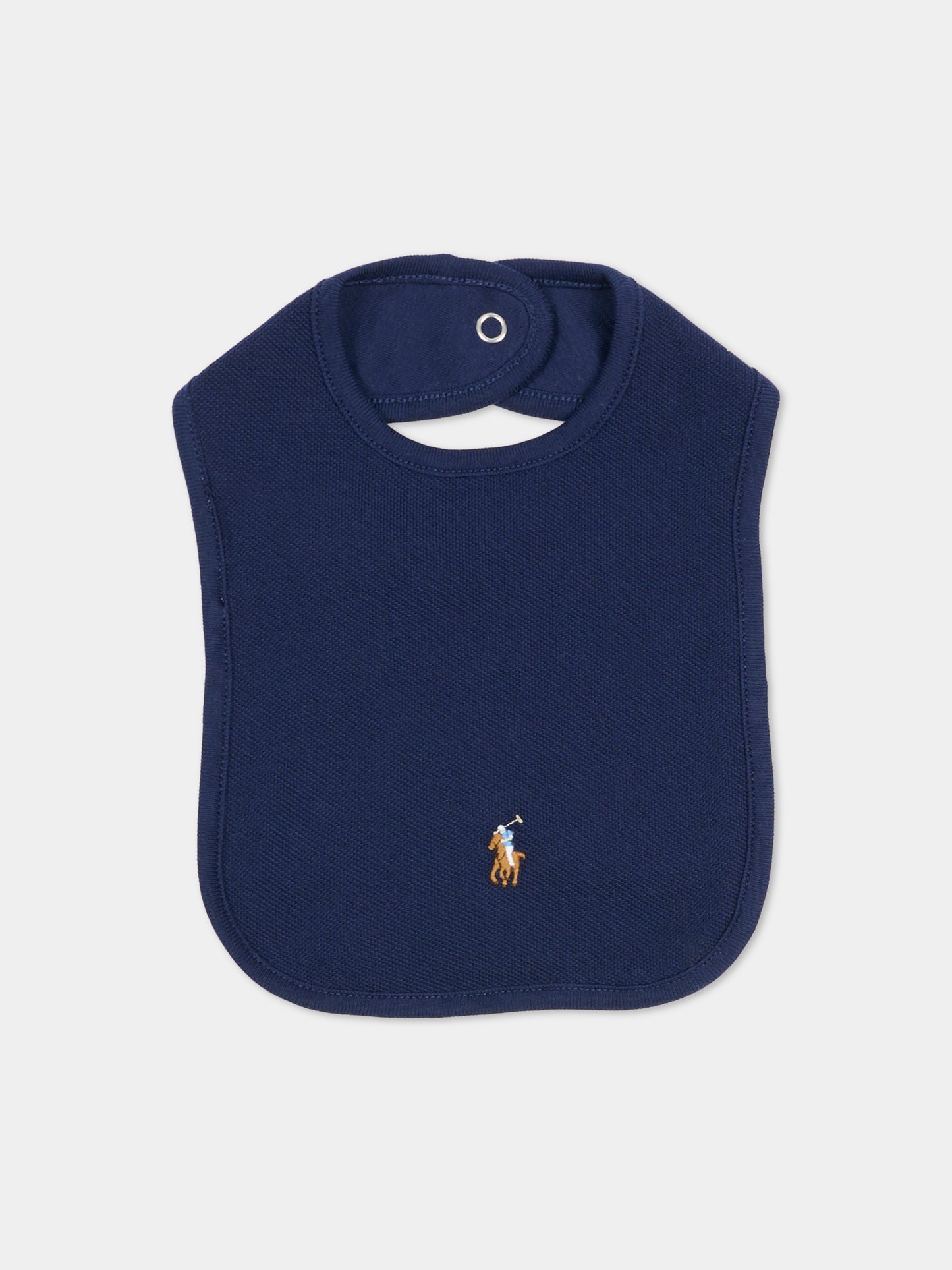 Set body blu per neonato con cavallino,Ralph Lauren Kids,981612001