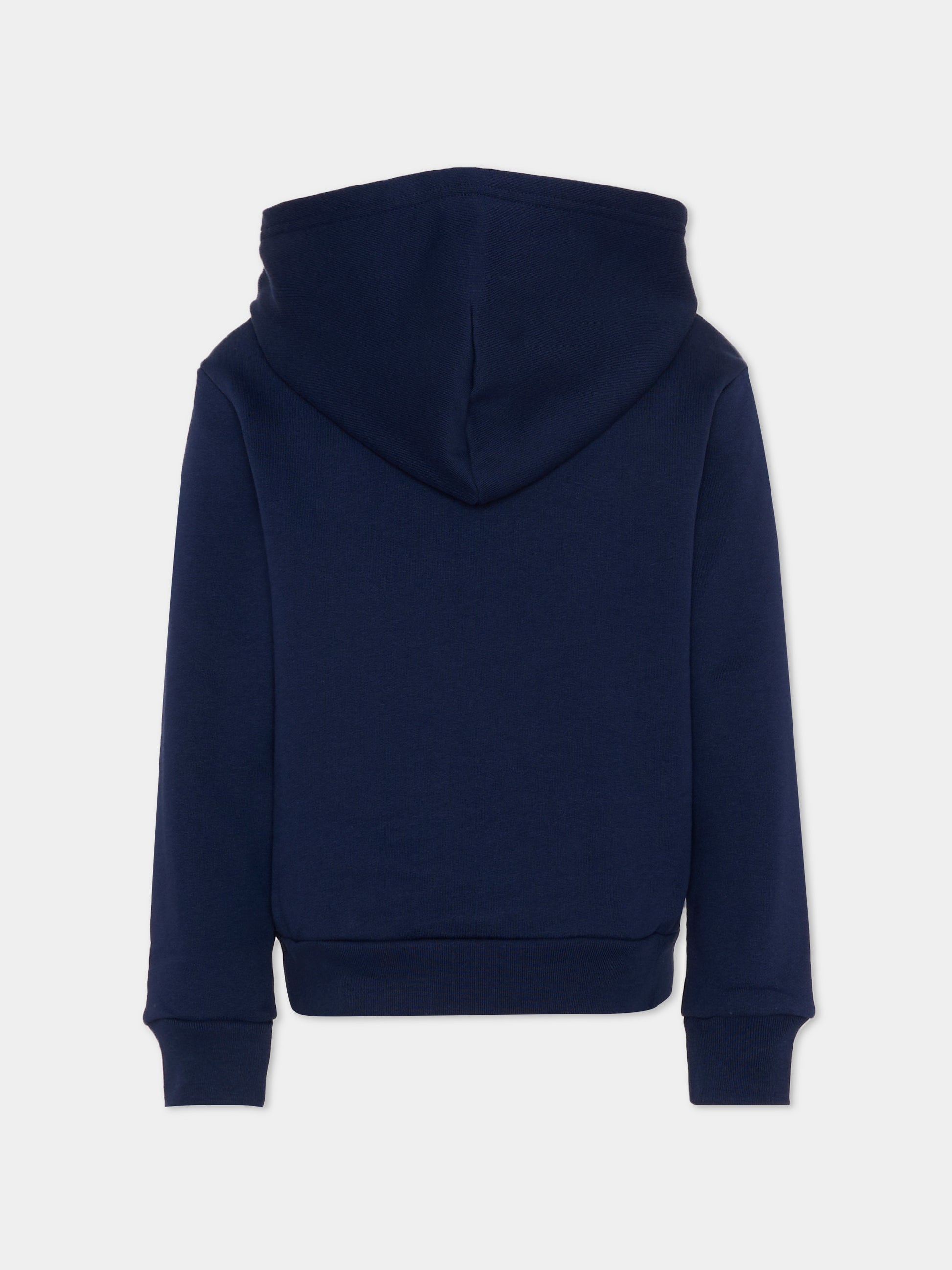 Felpa blu per bambino con ricamo polo,Ralph Lauren Kids,A95741002