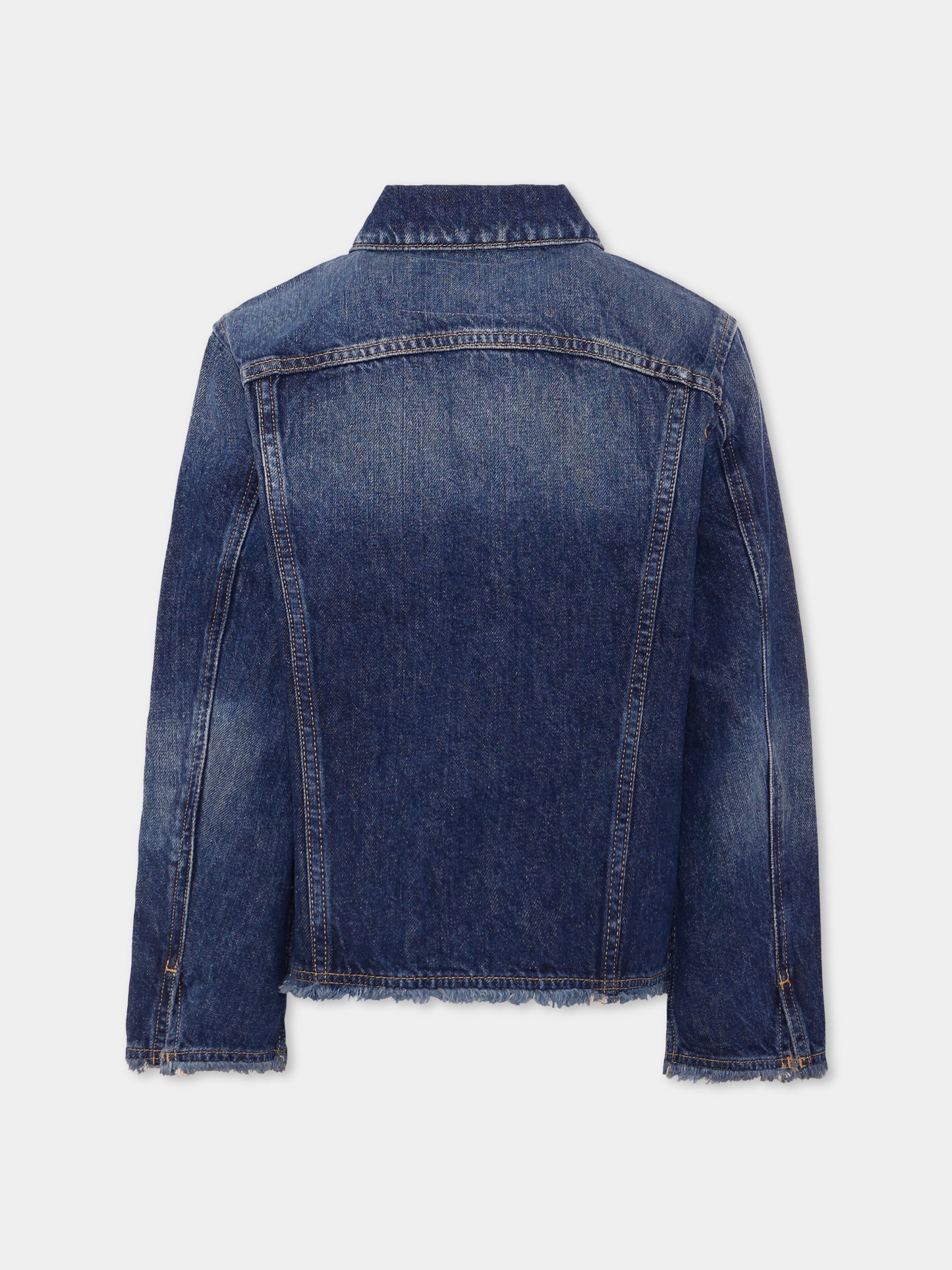 Giubbotto di jeans denim per bambini con logo,Diesel,J01799 KXBI0 K01