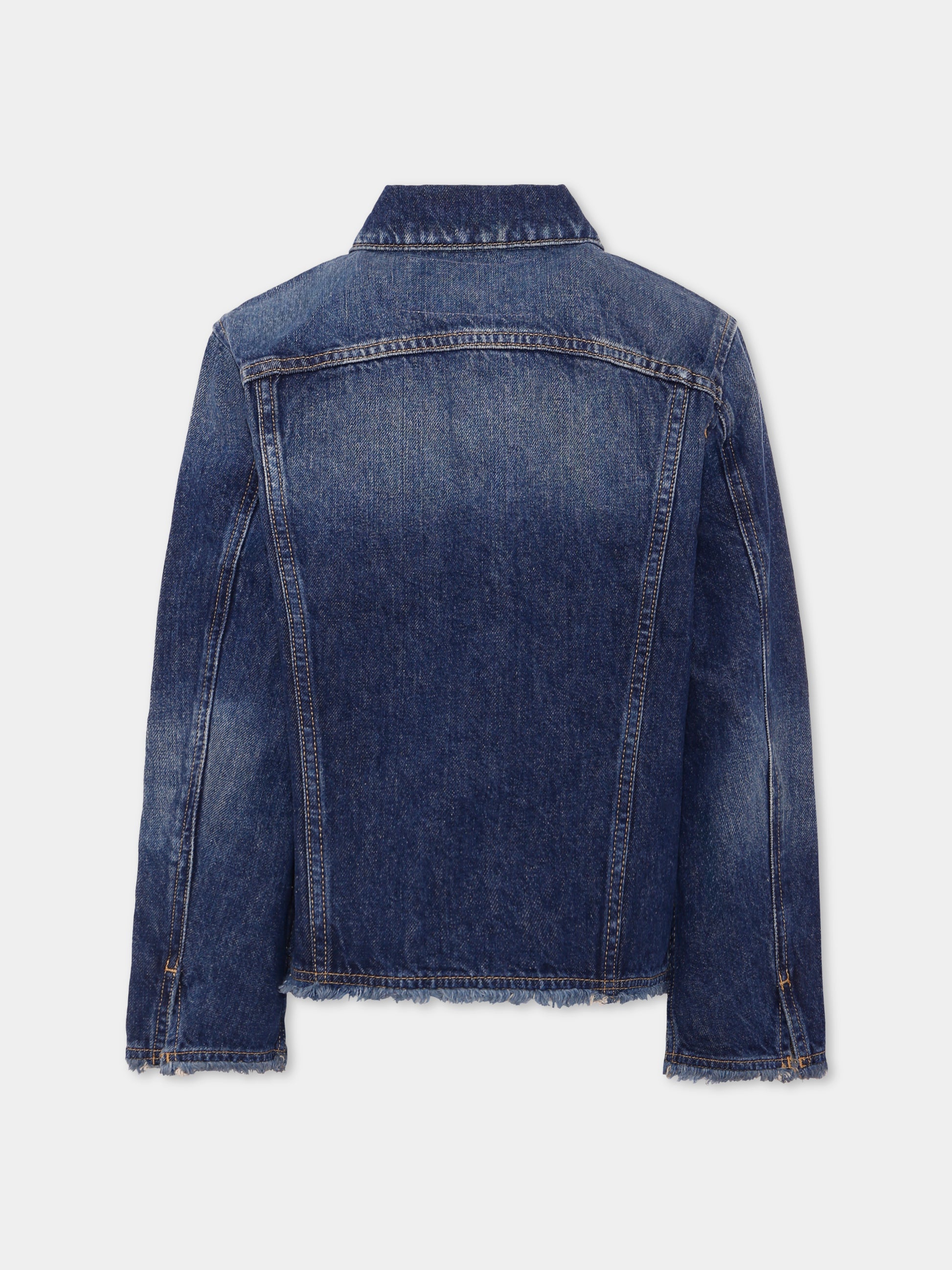 Giubbotto di jeans denim per bambini con logo,Diesel,J01799 KXBI0 K01