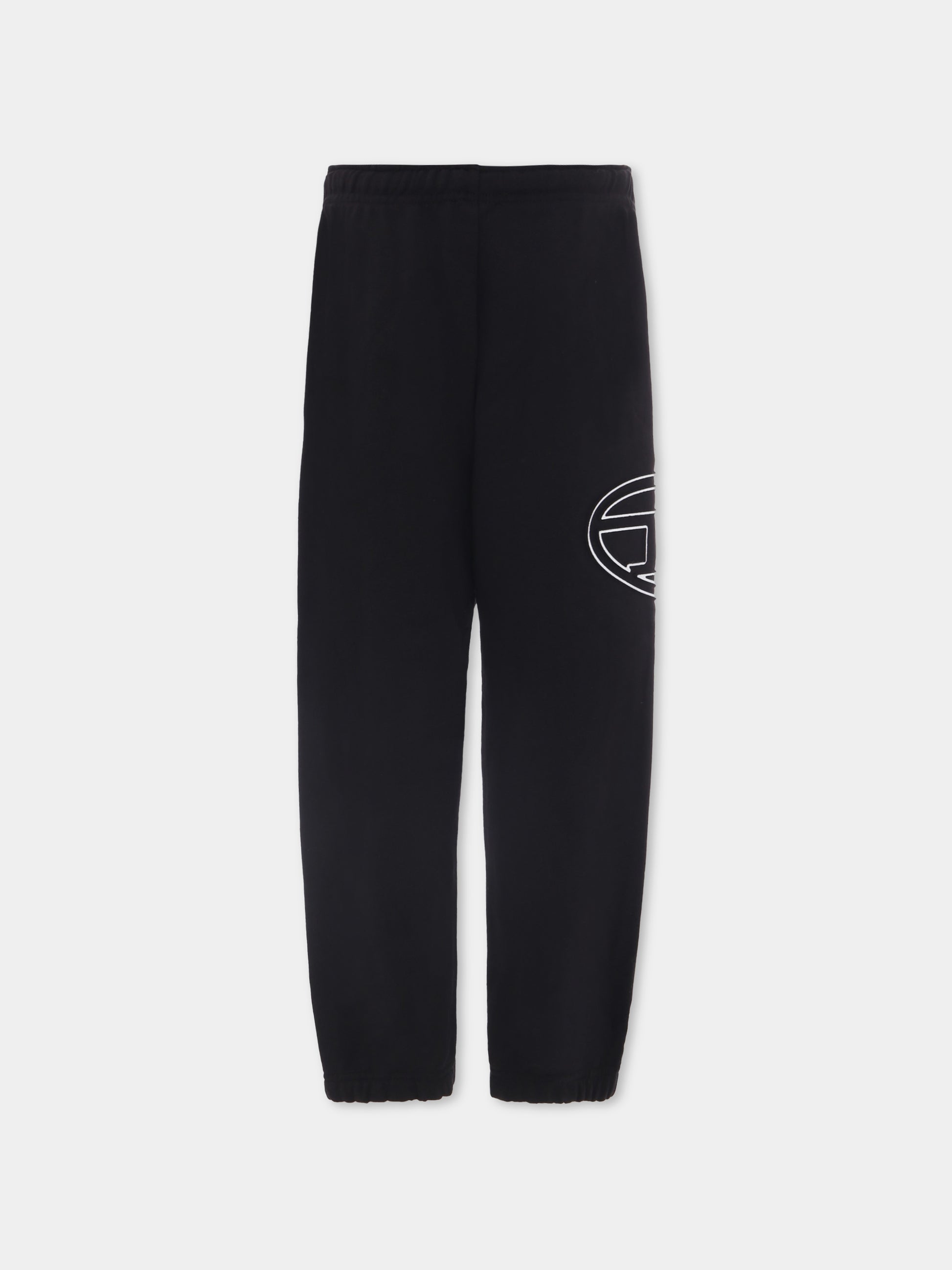 Pantaloni neri per bambino con logo,Diesel,J01785 0IEAX K900