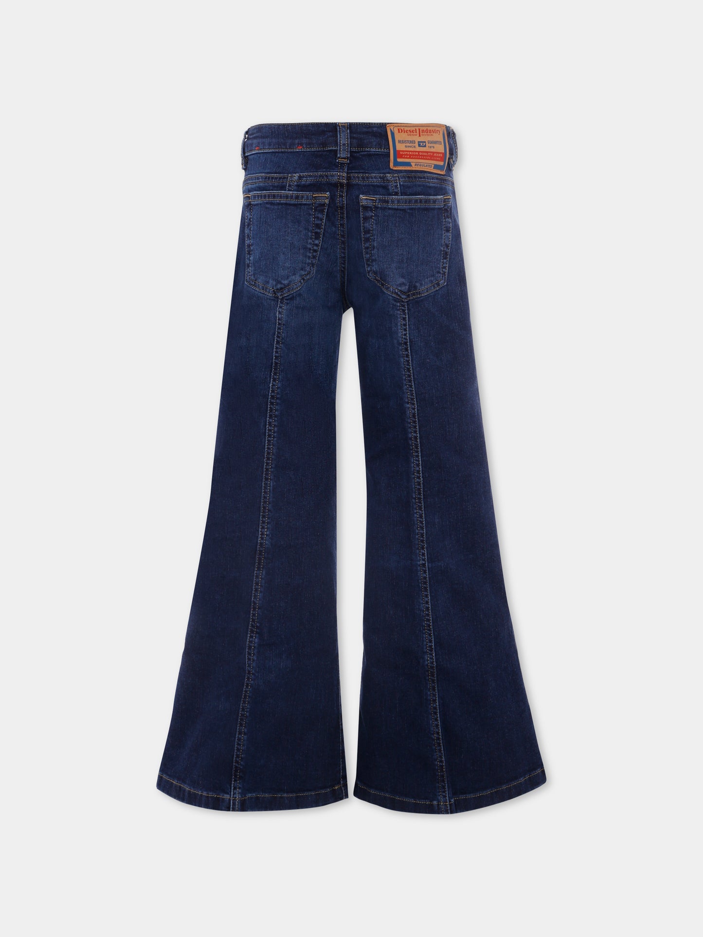 Jeans denim per bambina con logo,Diesel,J01919 KXBMR K01
