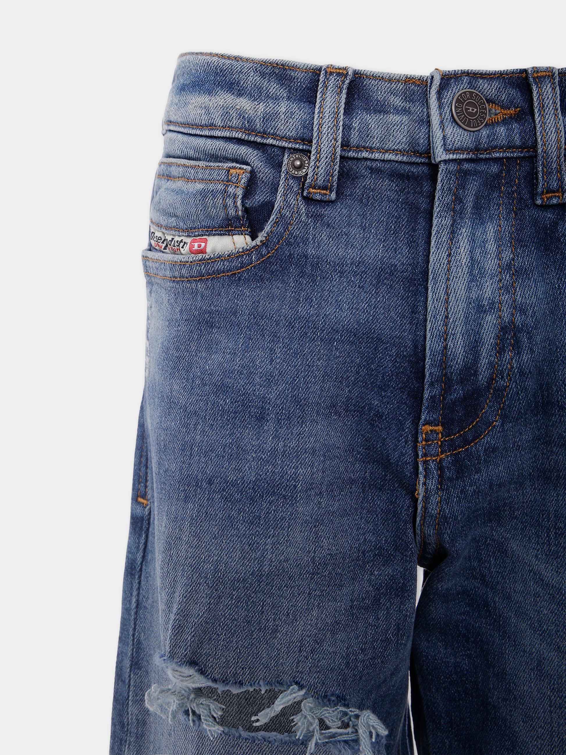 Jeans denim per bambino con logo,Diesel,J01923 KXBMH K01