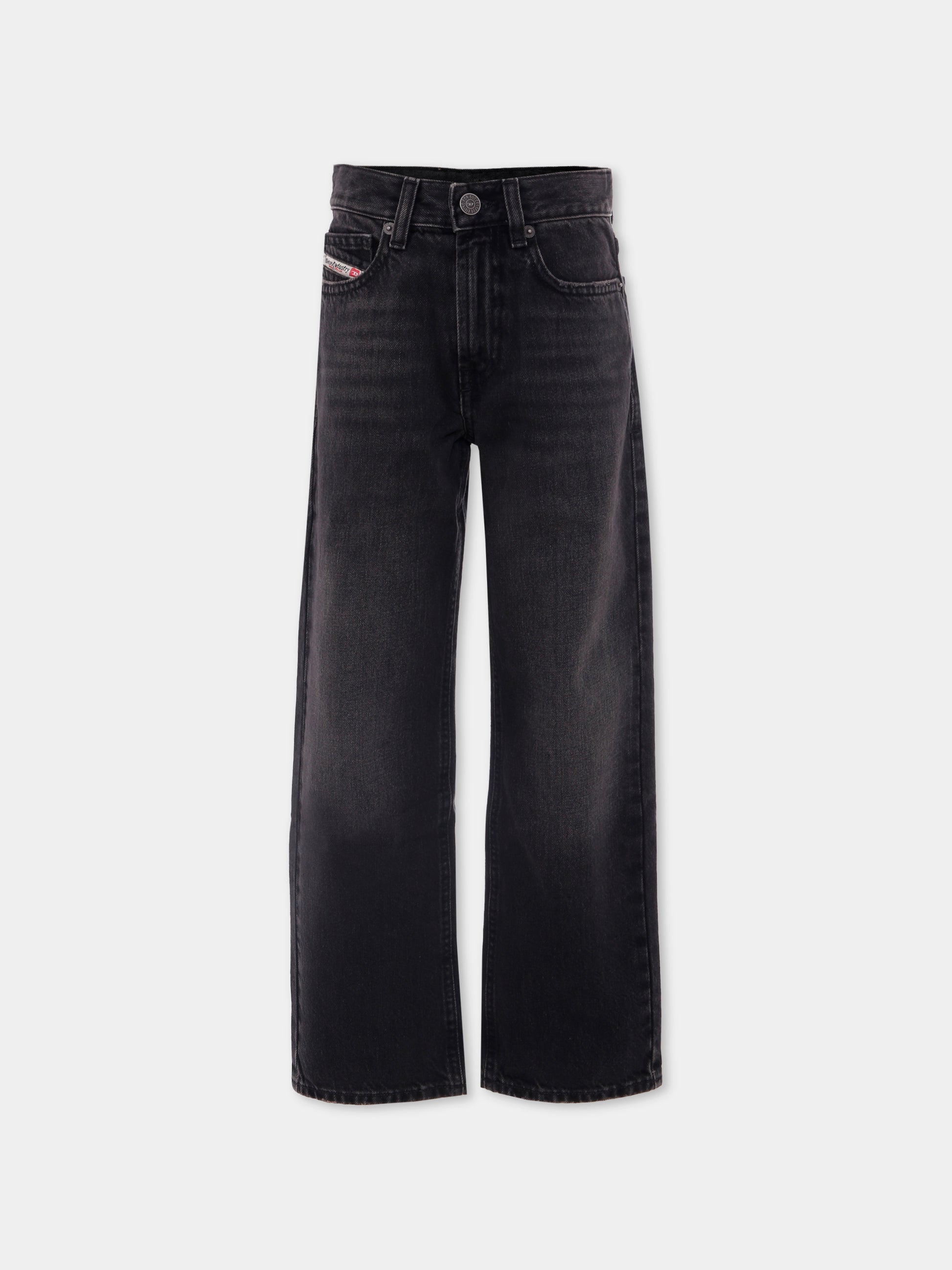 Jeans nero per bambino con logo,Diesel,J01923 KXBMM K02