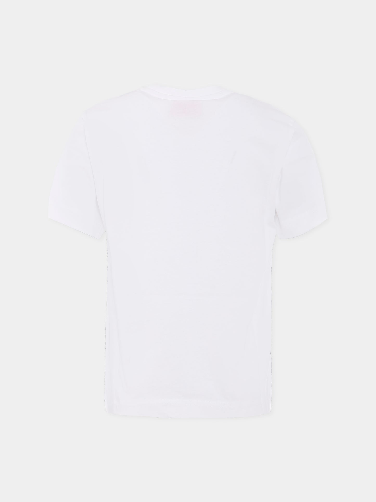 T-shirt bianco per bambino con logo e scritta,Diesel,J01998 0CATM K100