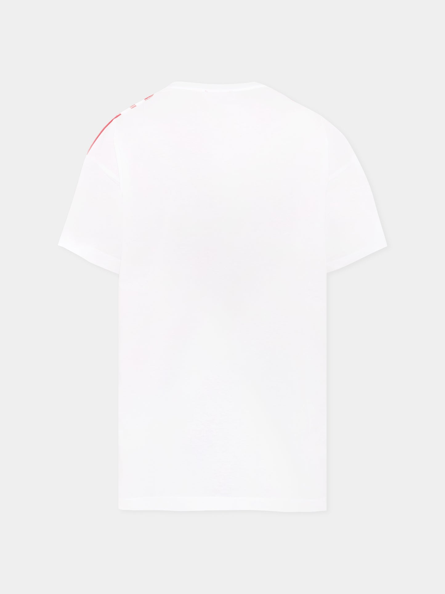 T-shirt bianca per bambino con logo,Diesel,J02074 00YI9 K100