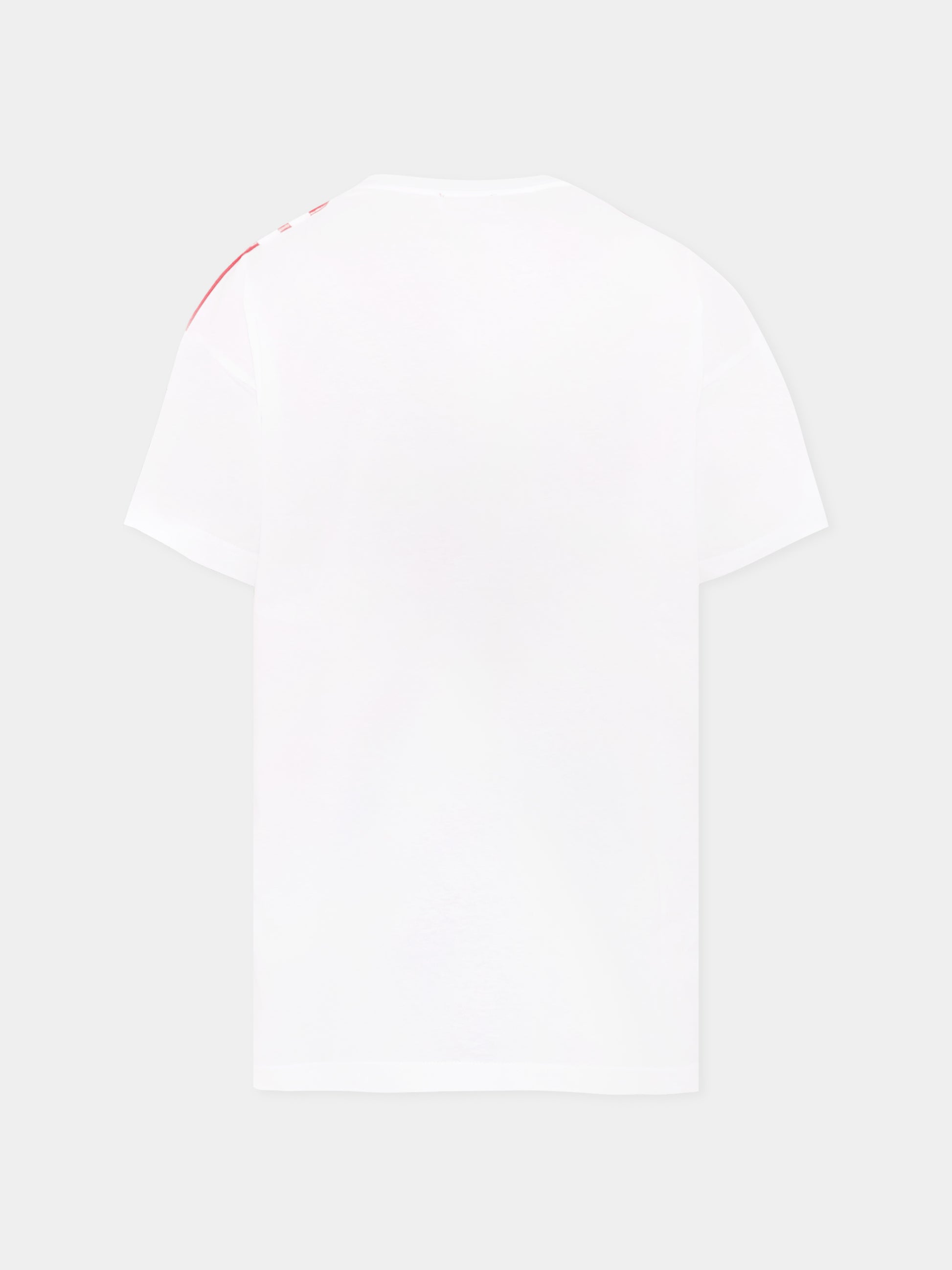 T-shirt bianca per bambino con logo,Diesel,J02074 00YI9 K100