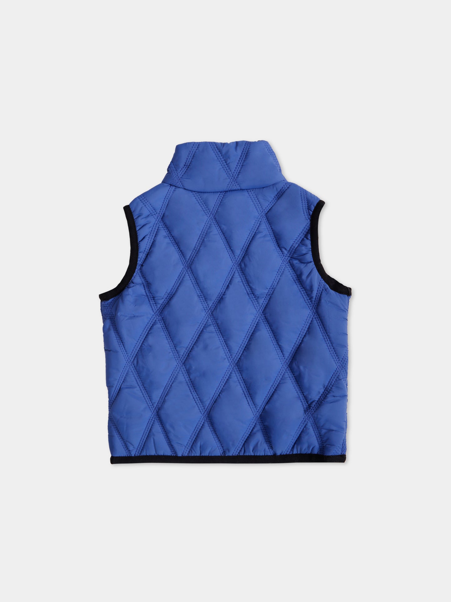 Gilet bleu pour bébé garçon avec logo