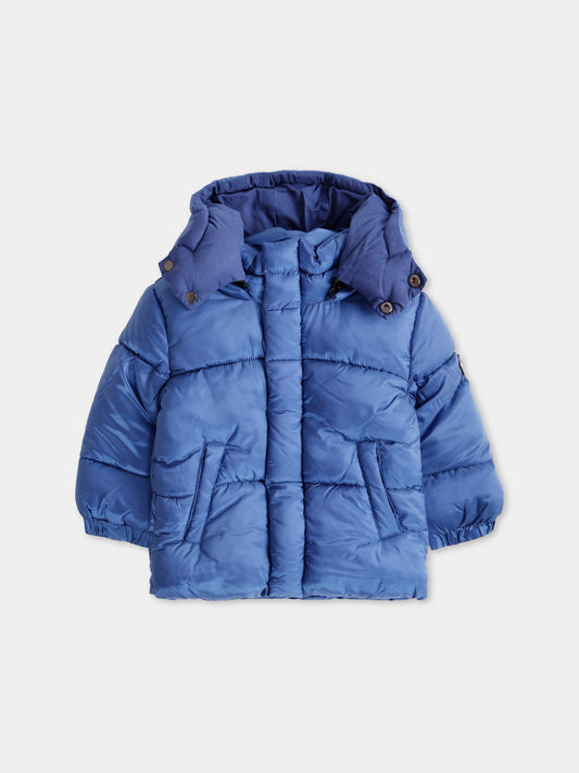 Piumino blu per neonato con logo,Diesel,K00588 KXBND K843