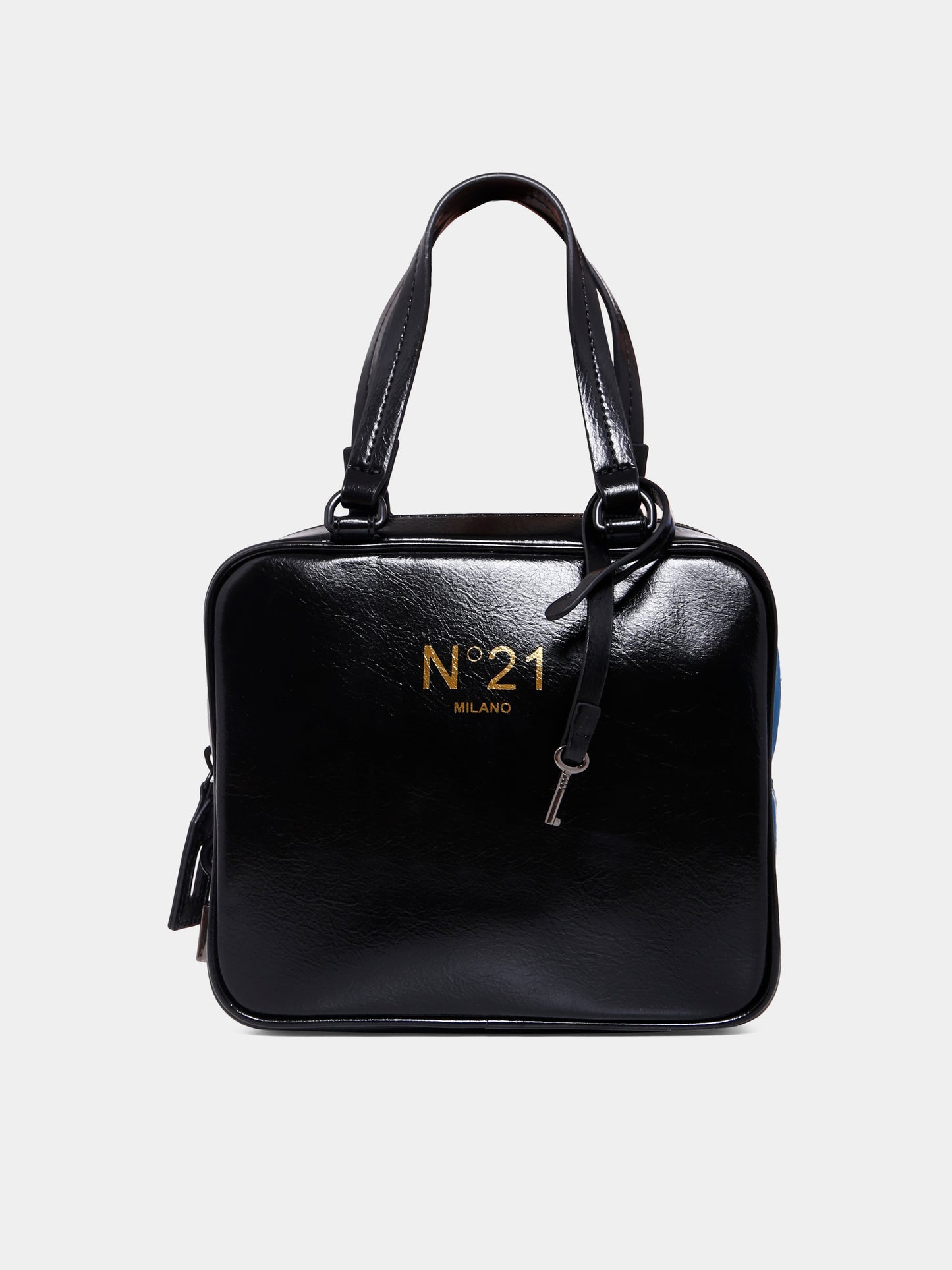 Borsa nera per bambina con logo,N°21 Kids,N21A34 N0246 0N900