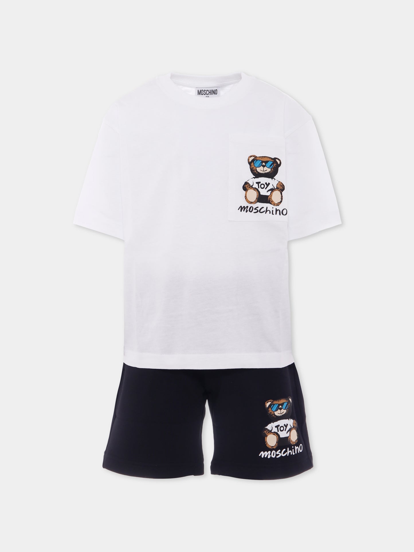 Completo multicolor per bambino con Teddy Bear,Moschino Kids,HUG00R LCA32 81214