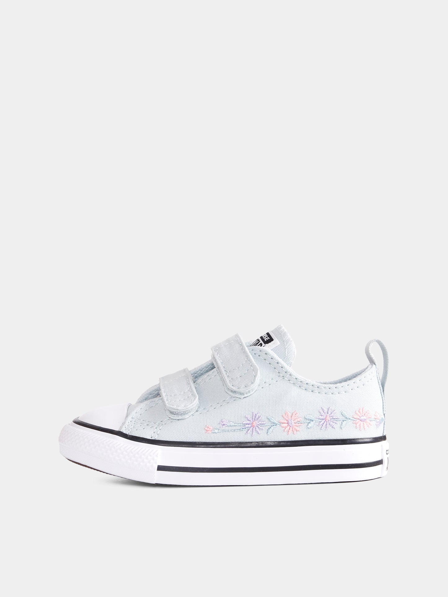 Sneakers Chuck Taylor All Star verdi per neonata e bambina con fiori,Converse,A11785C