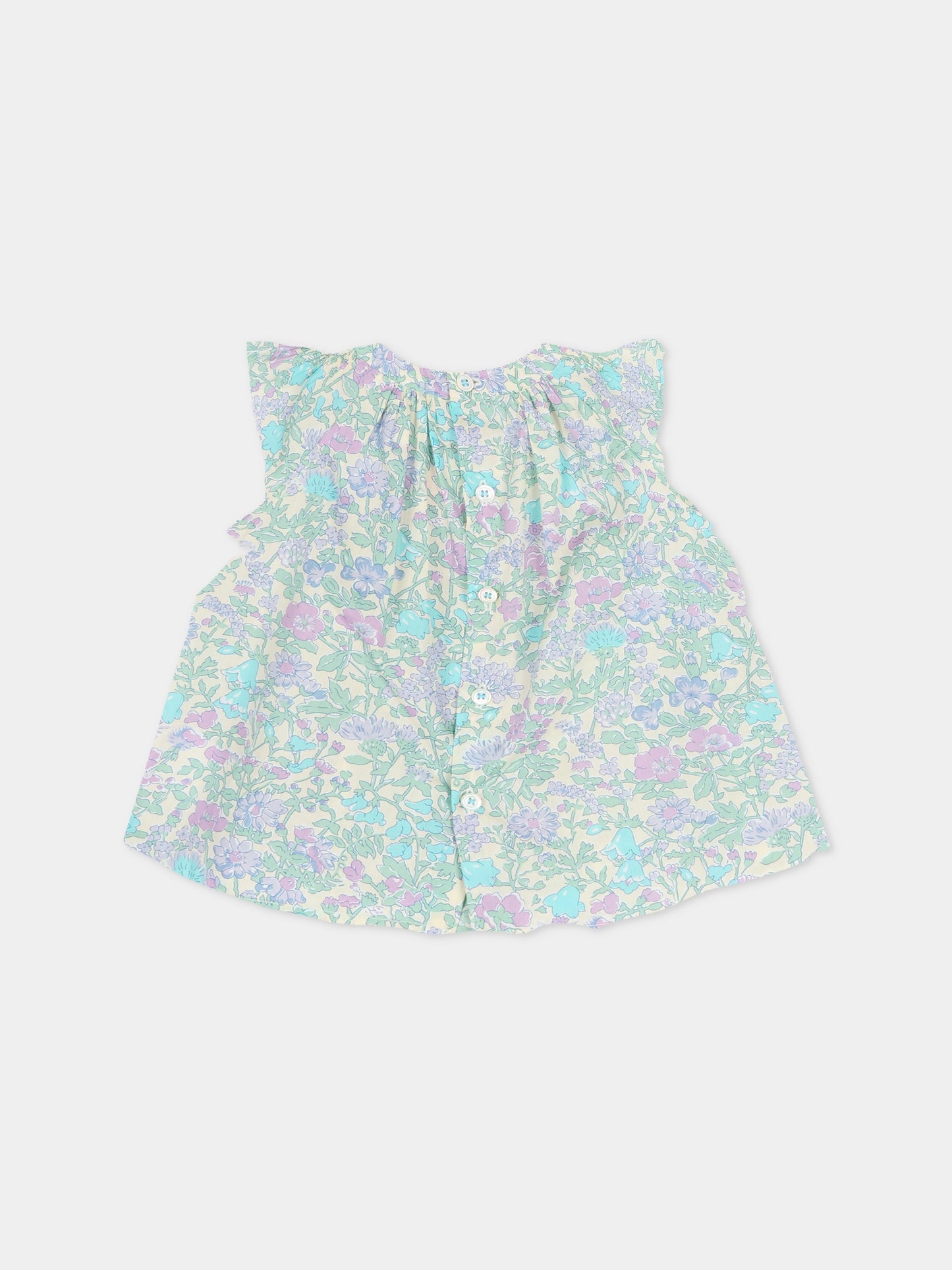 Camicia multicolor per neonata con stampa floreale,Bonpoint,C06XBLW00002 556