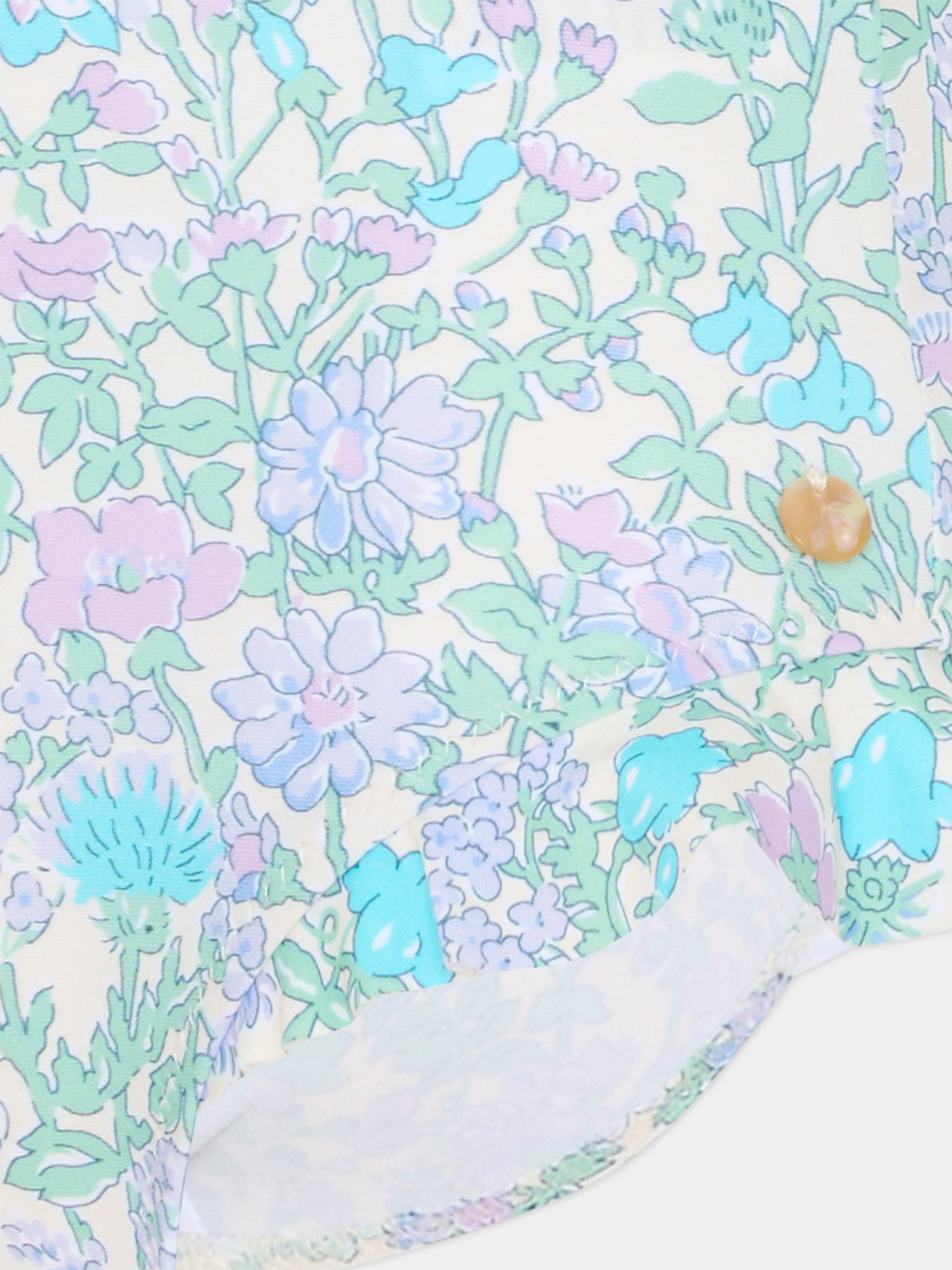 Costume intero multicolor per bambina con stampa floreale,Bonpoint,C06GSSW00001 556