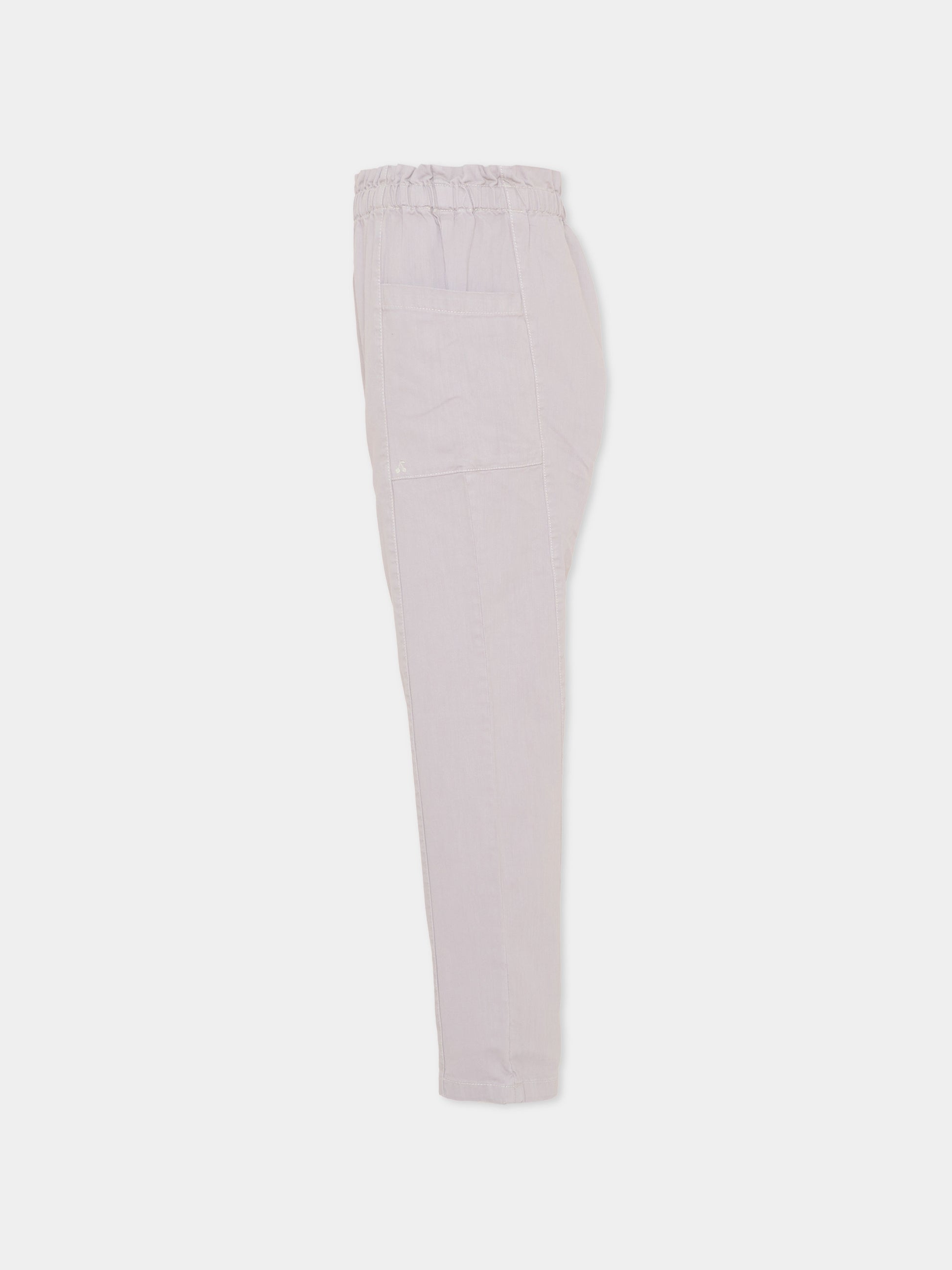 Pantaloni lilla per bambina con ciliegie,Bonpoint,C06GPAW00001 057A