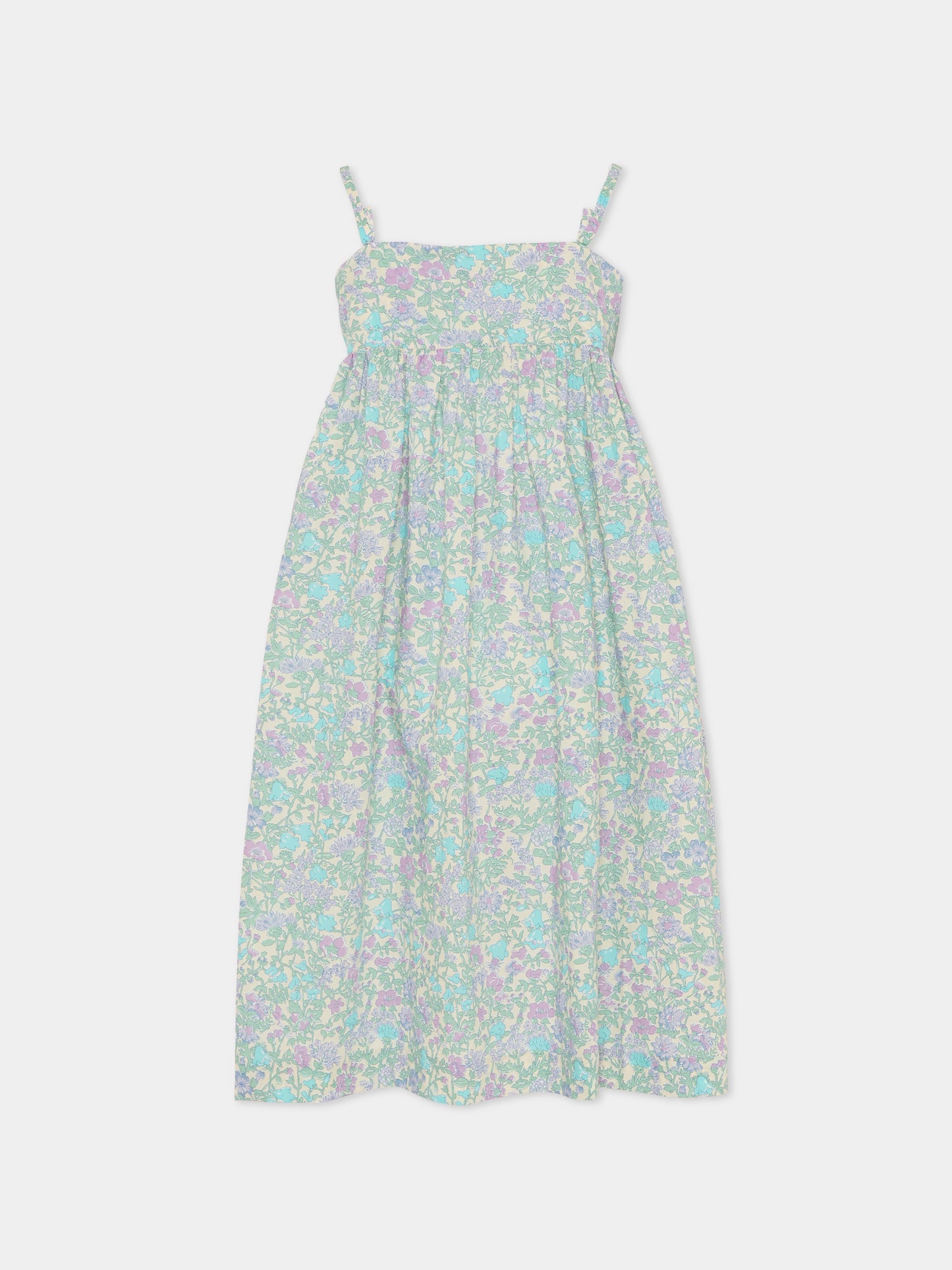 Vestito multicolor per bambina con stampa floreale,Bonpoint,C06GDRW00001 556