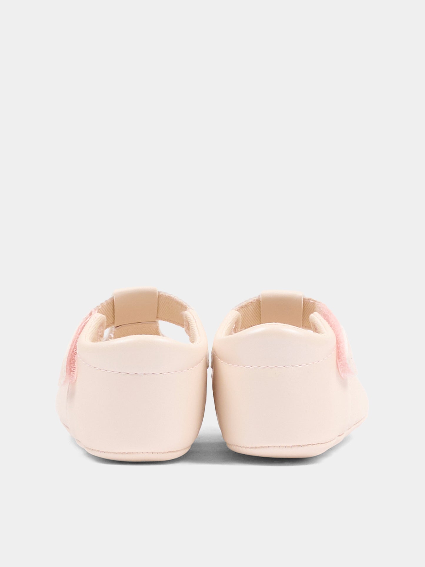 Ballerine rosa per neonata con logo in lurex,Calvin Klein Kids,V0A3 83200 1904302