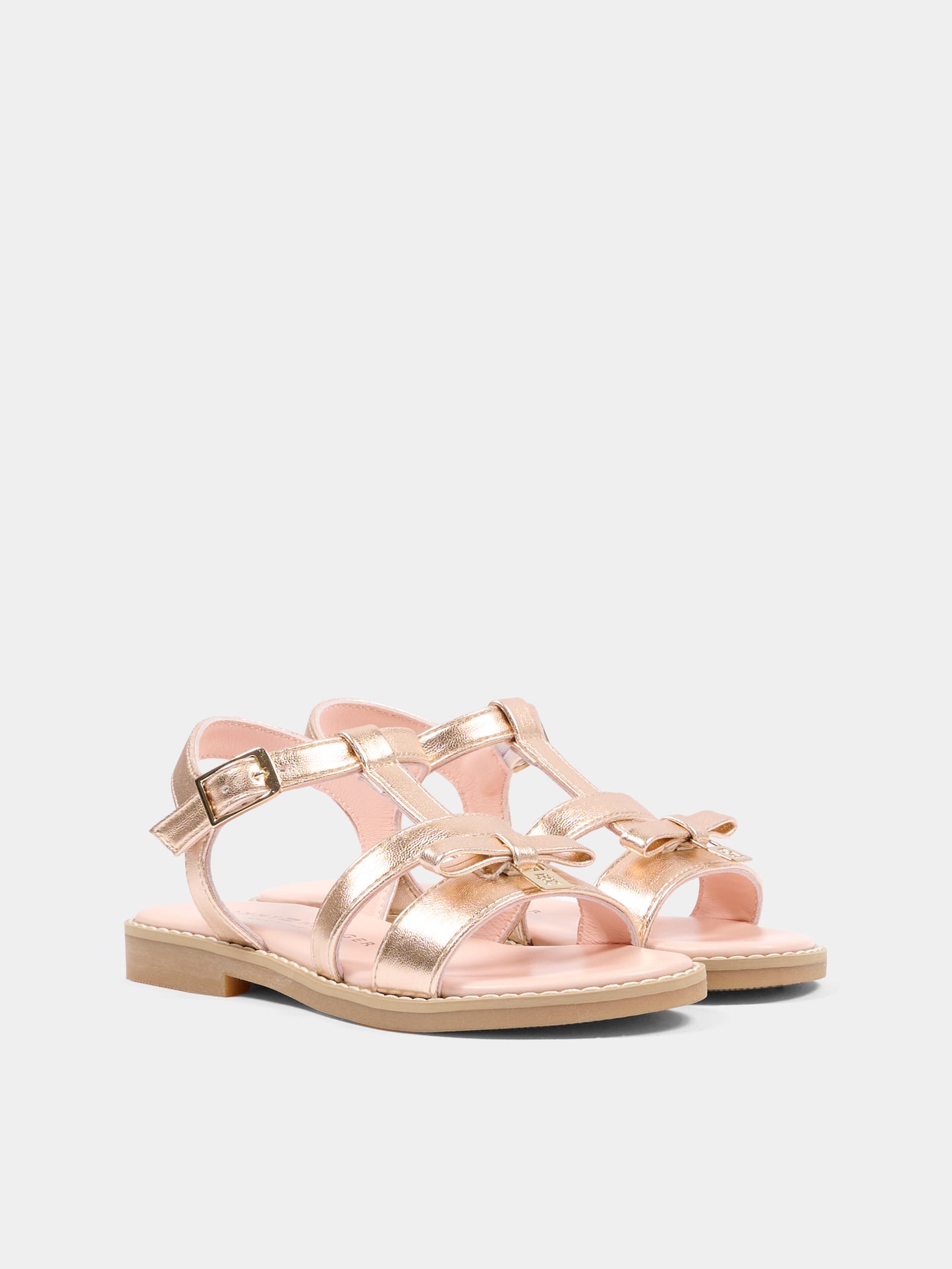 Sandali rosa per bambina con fiocco,Tommy Hilfiger Junior,T4A2 34430 0504341