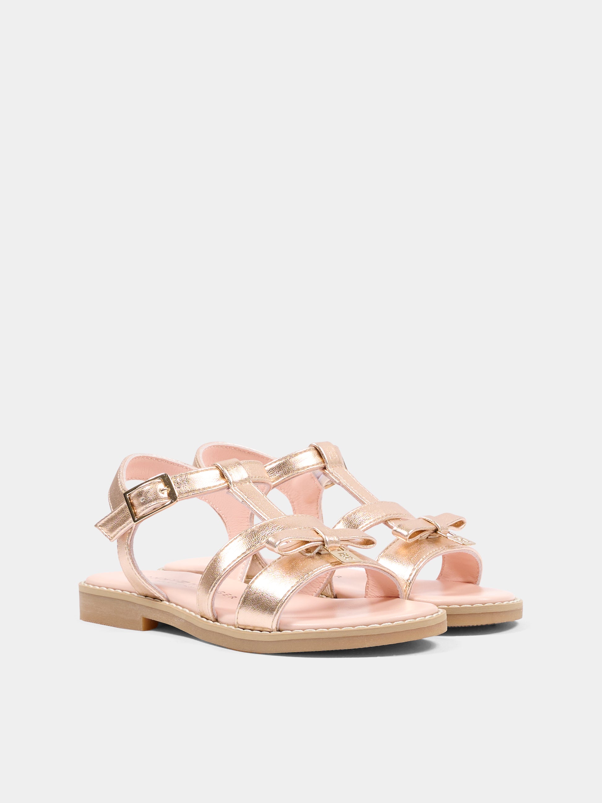 Sandali rosa per bambina con fiocco,Tommy Hilfiger Junior,T4A2 34430 0504341