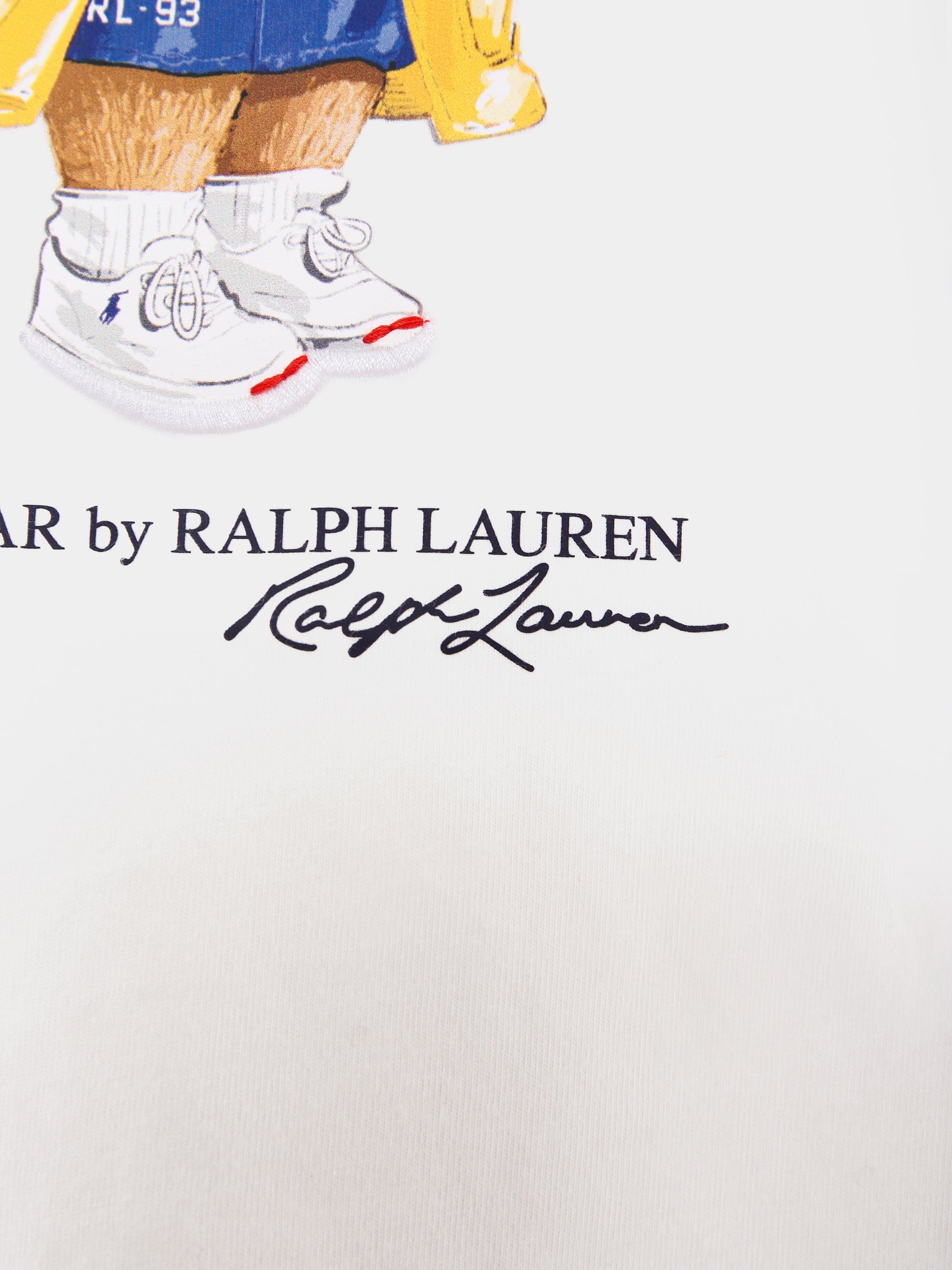 T-shirt bianca per bambina con Polo Bear,Ralph Lauren Kids,957377001
