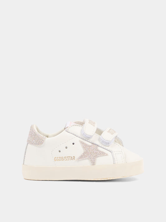 Sneakers Old School bianche per neonata con stella,Golden Goose,GIF00166 F008016 10847