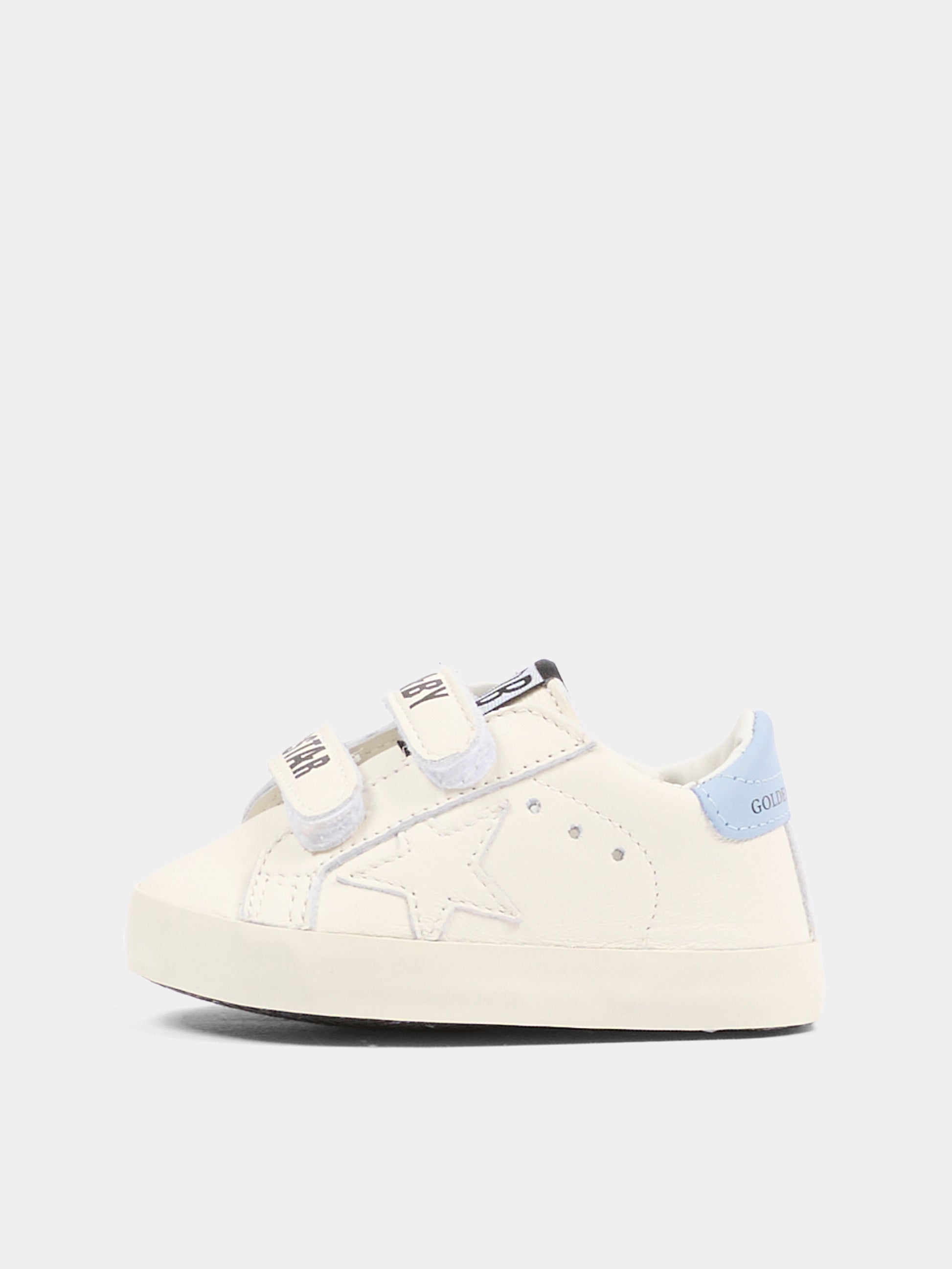 Set sneakers bianco per neonato con stella,Golden Goose,GIF00534 F007129 11409