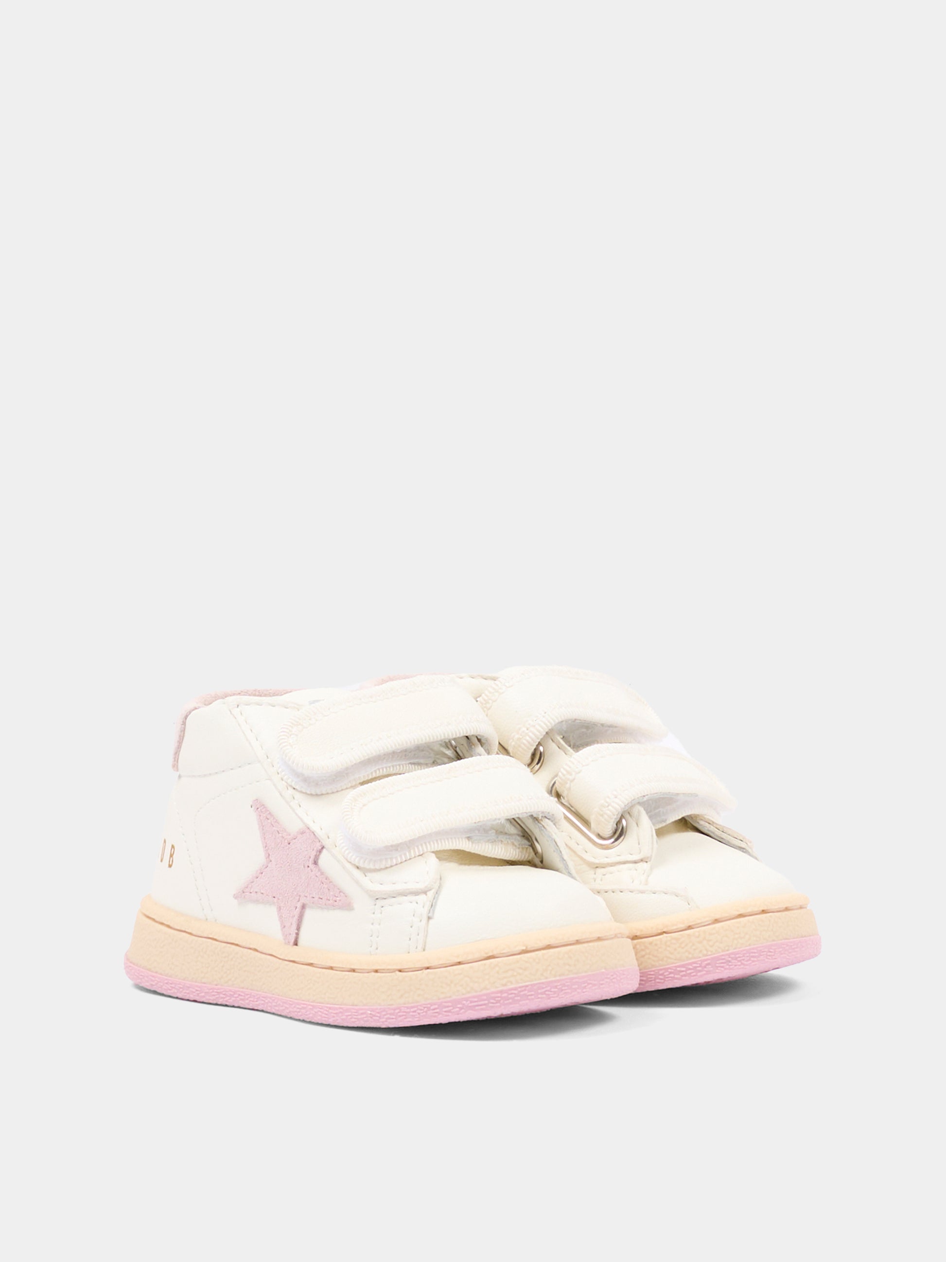 Sneakers bianche June Ballstar per neonata e bambina con logo,Golden Goose,GJF00386 F005301 11202