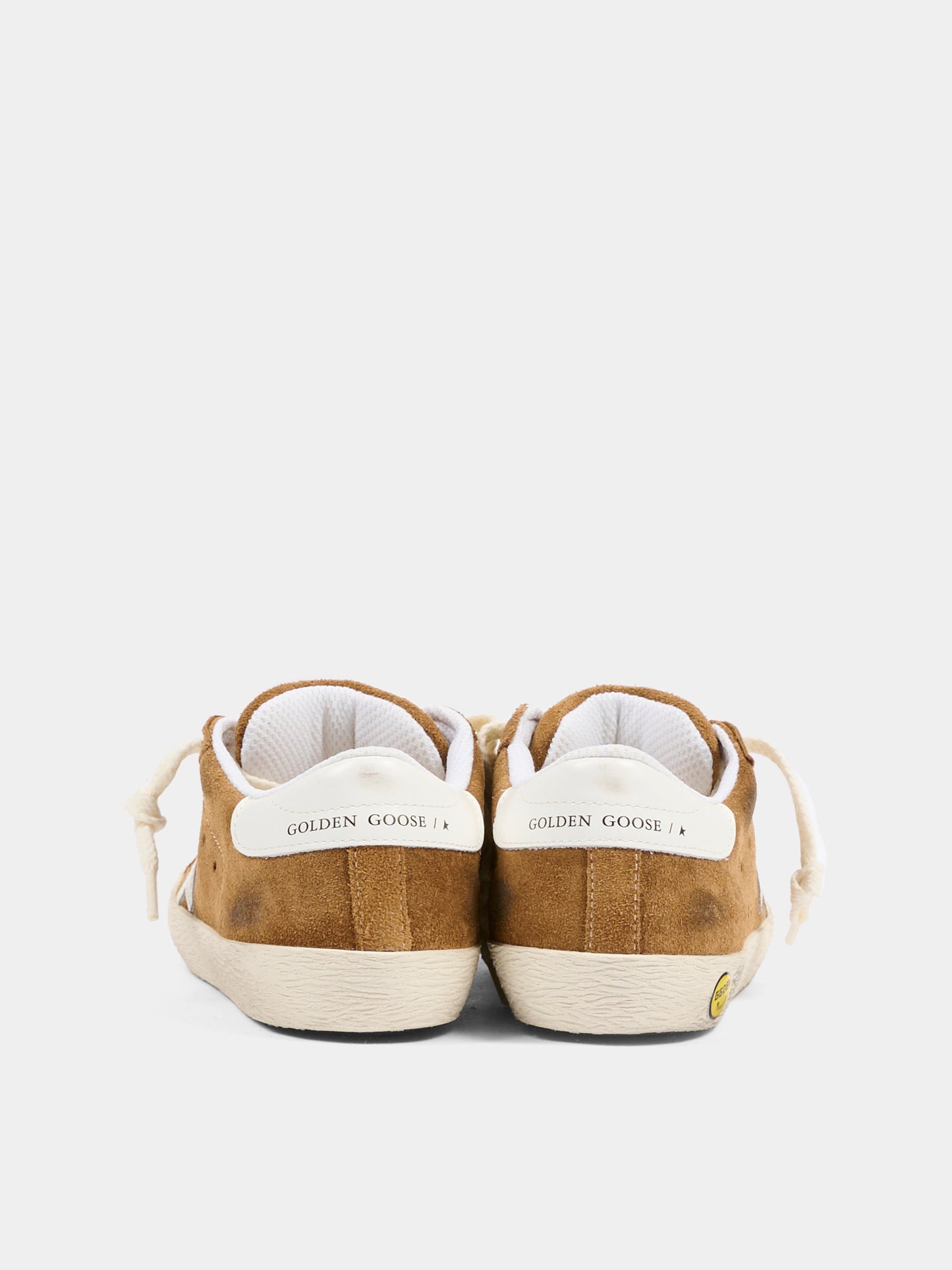 Sneakers Super Star marroni per bambini con stella,Golden Goose,GYF01028 F008027 55377