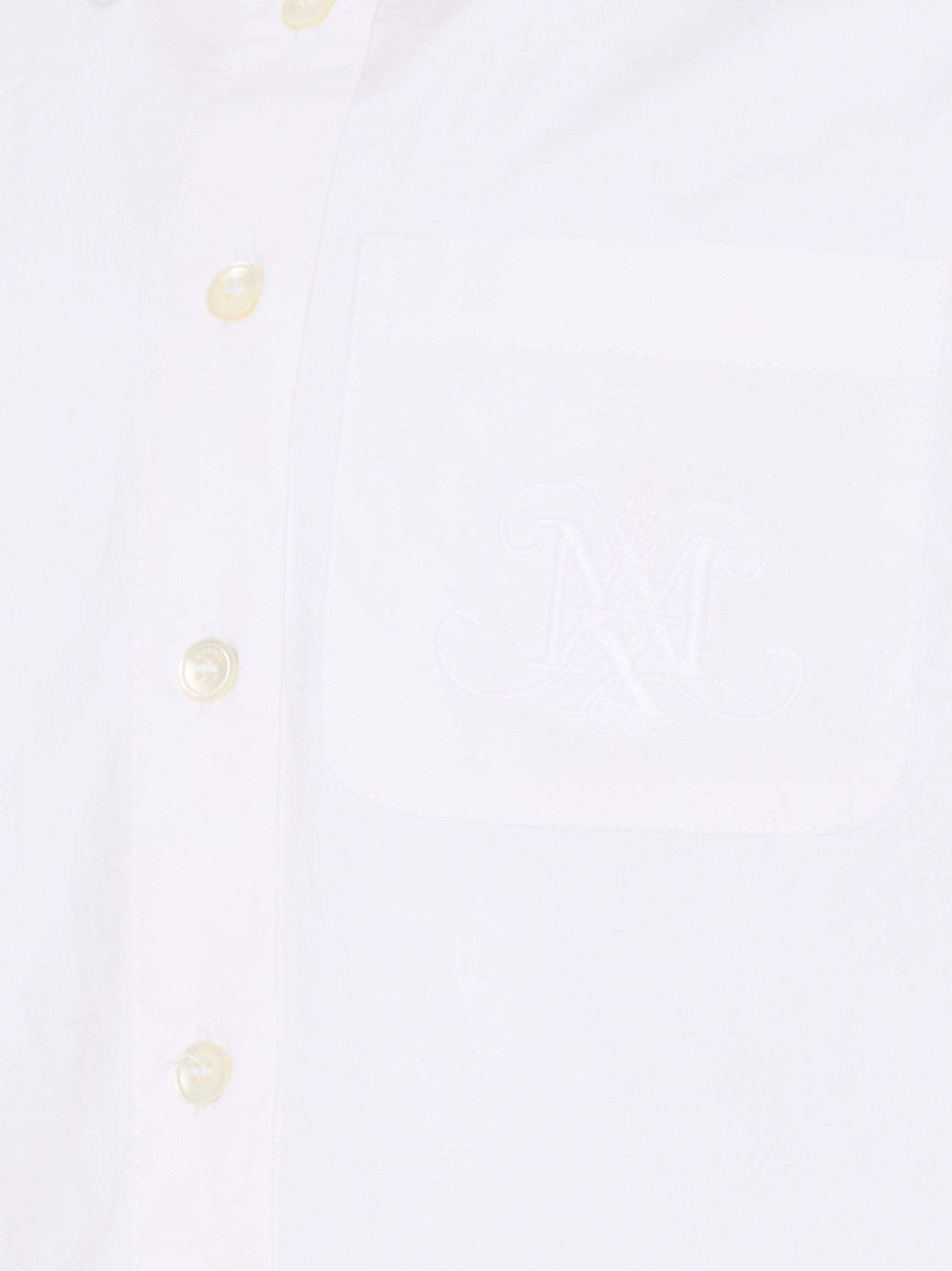 Camicia bianca per bambina con logo,Max&co,MX0210 MX077 MX100