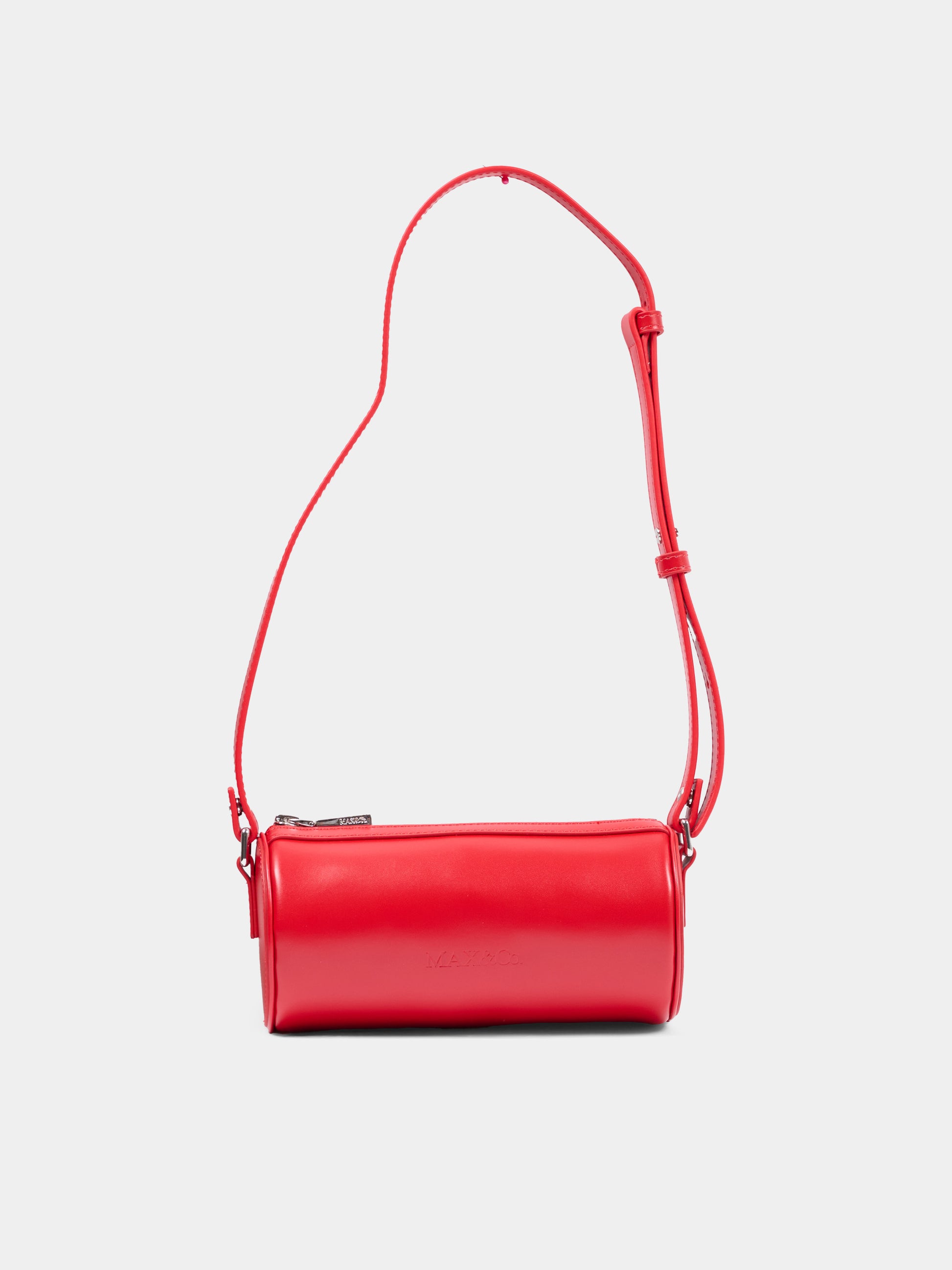 Borsa rossa per bambina con logo,Max&co,MX0263 MX090 MX400