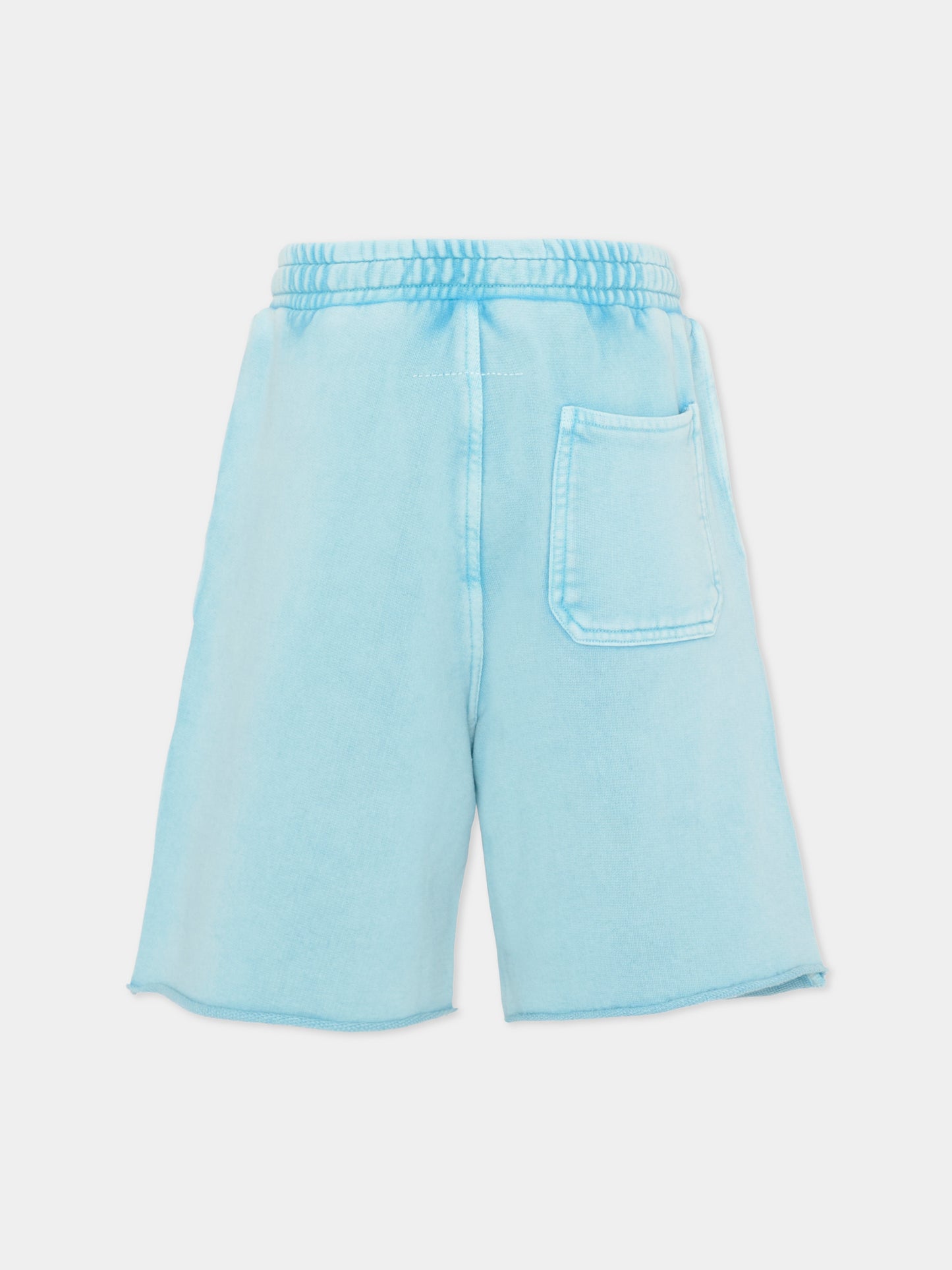 Shorts sportivi azzurri per bambino,Mm6 Maison Margiela,M60967 MM07L M6809