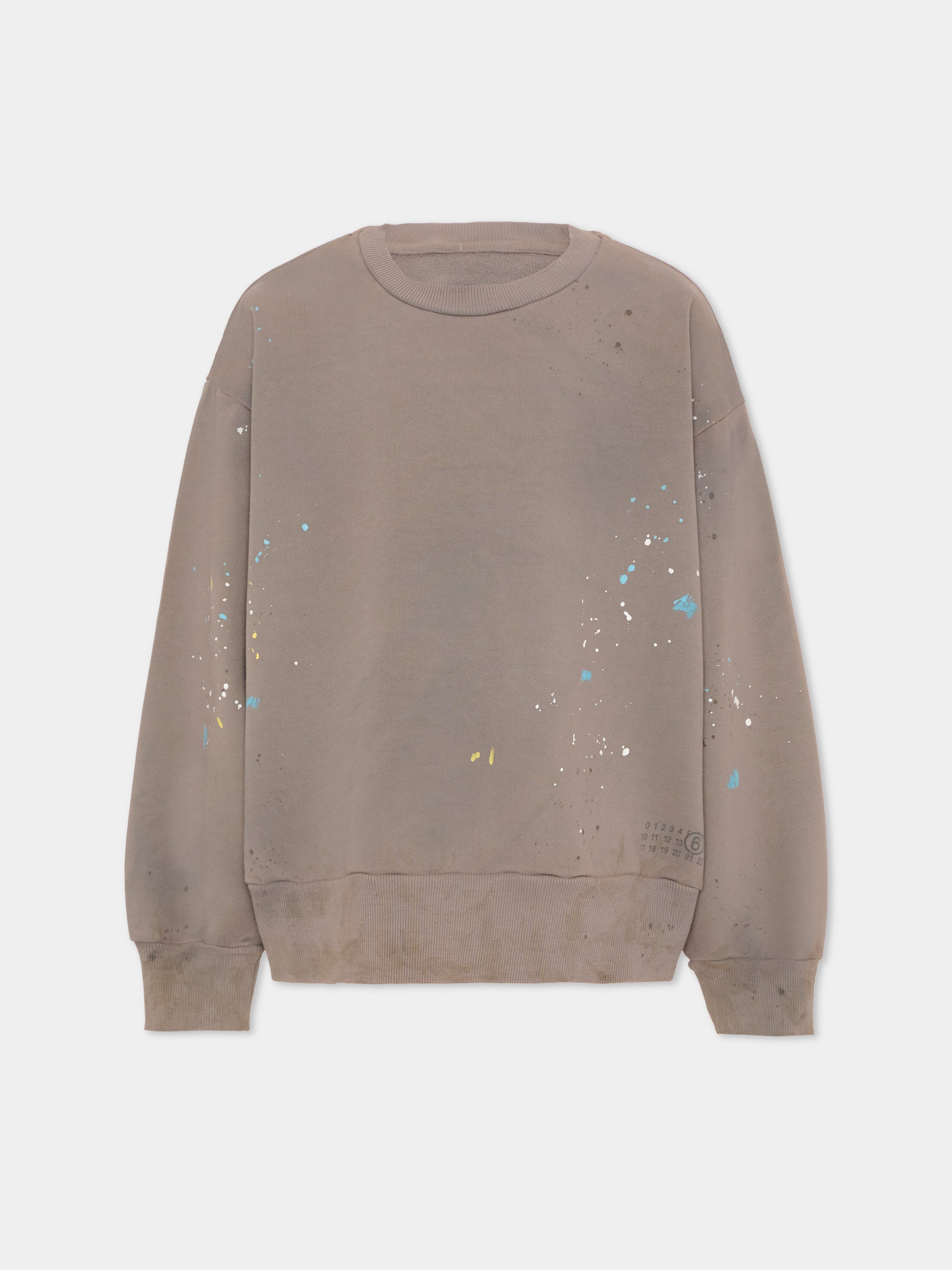 Felpa multicolor per bambini con schizzi,Mm6 Maison Margiela,M61006 MM07K M6908