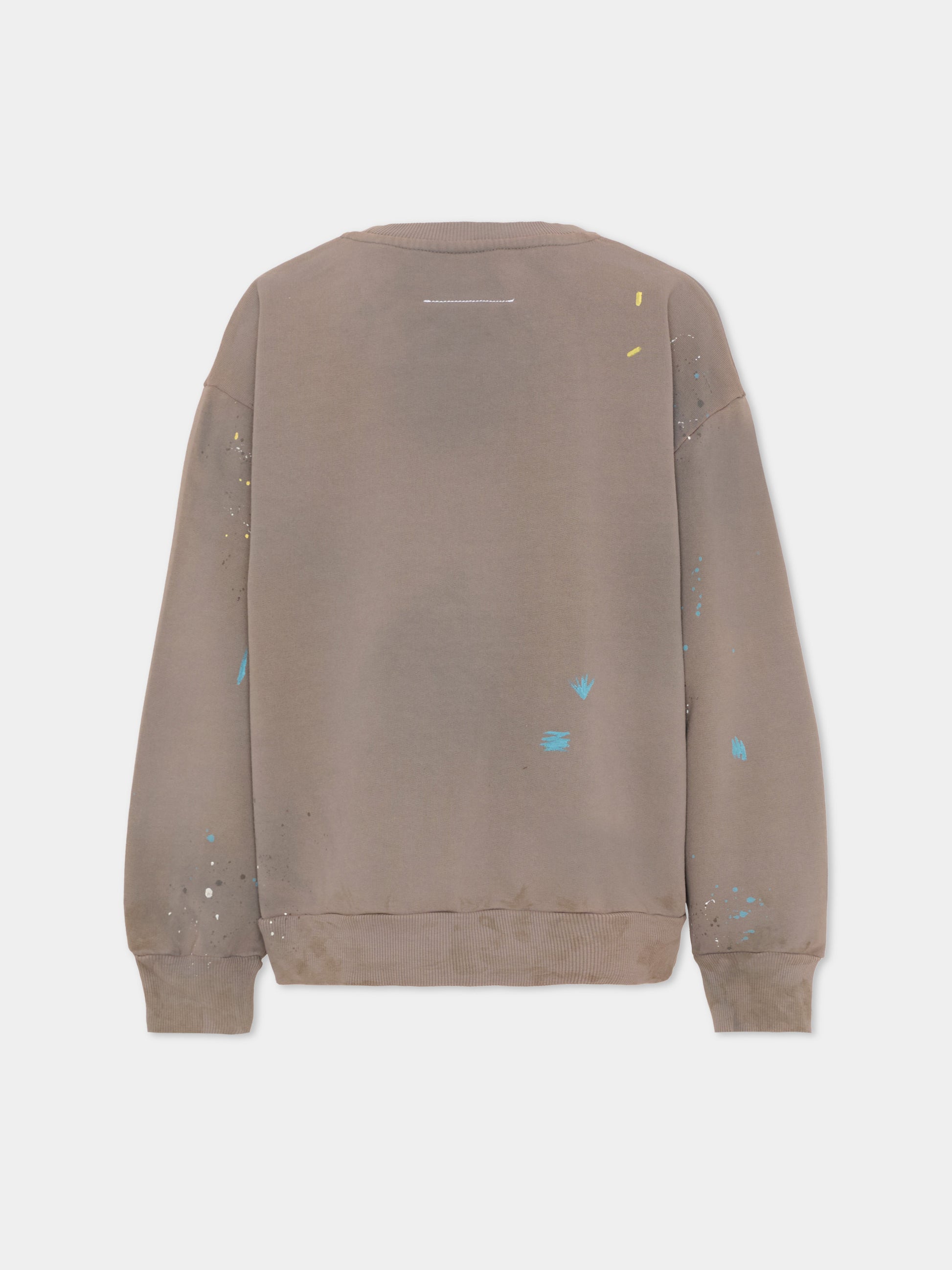 Felpa multicolor per bambini con schizzi,Mm6 Maison Margiela,M61006 MM07K M6908