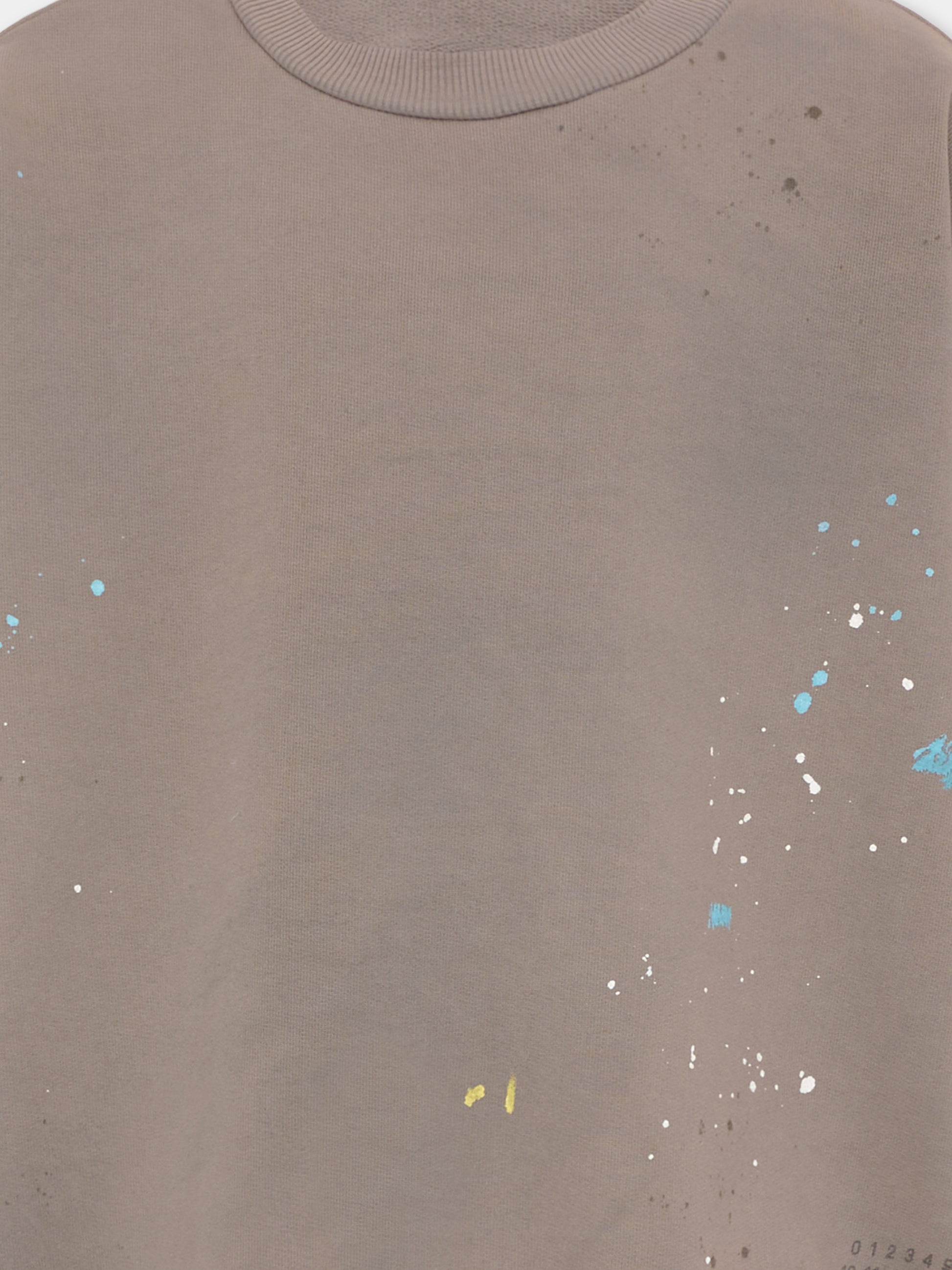 Felpa multicolor per bambini con schizzi,Mm6 Maison Margiela,M61006 MM07K M6908